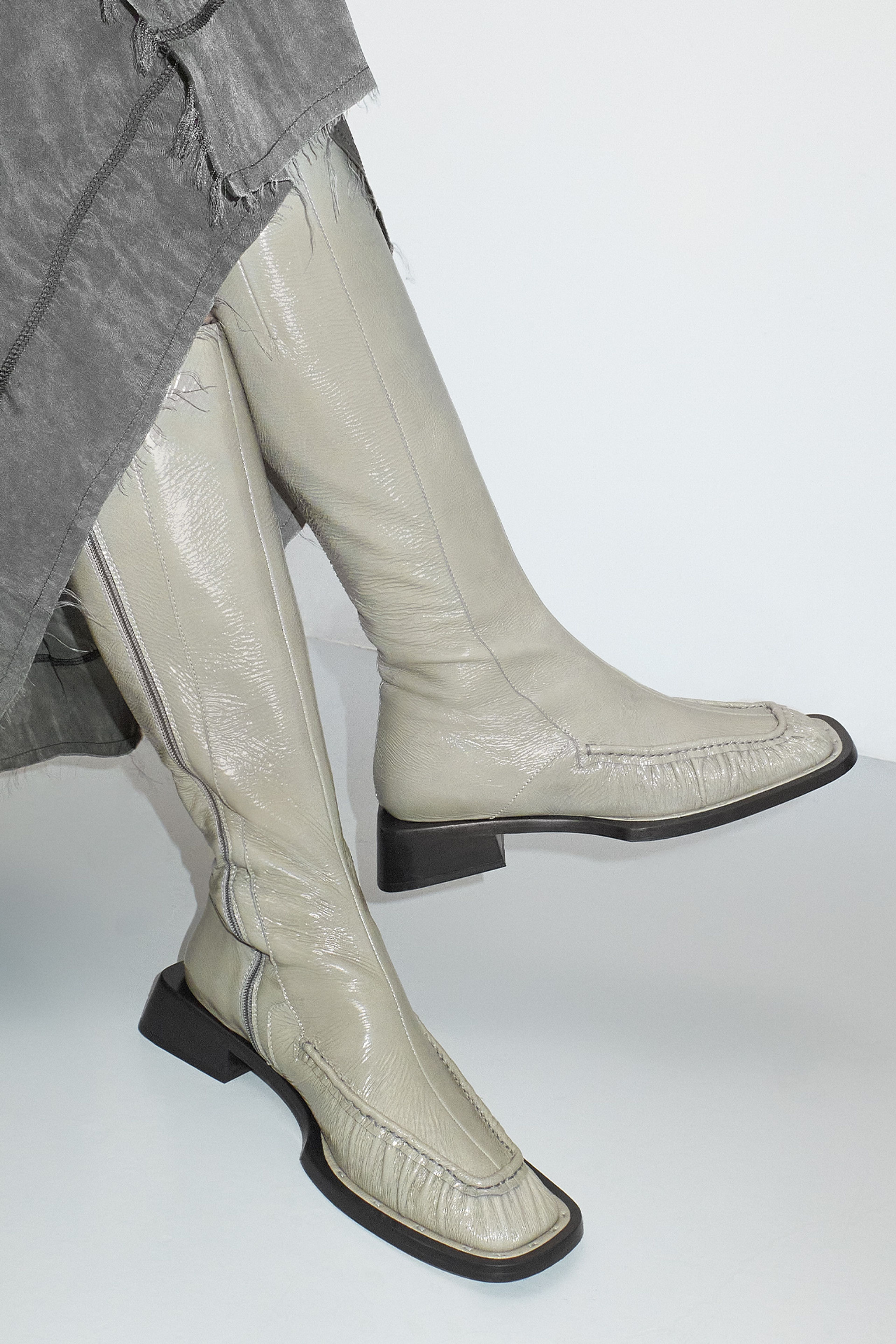 Pats Grey Boots | Miista Europe | Made in Spain