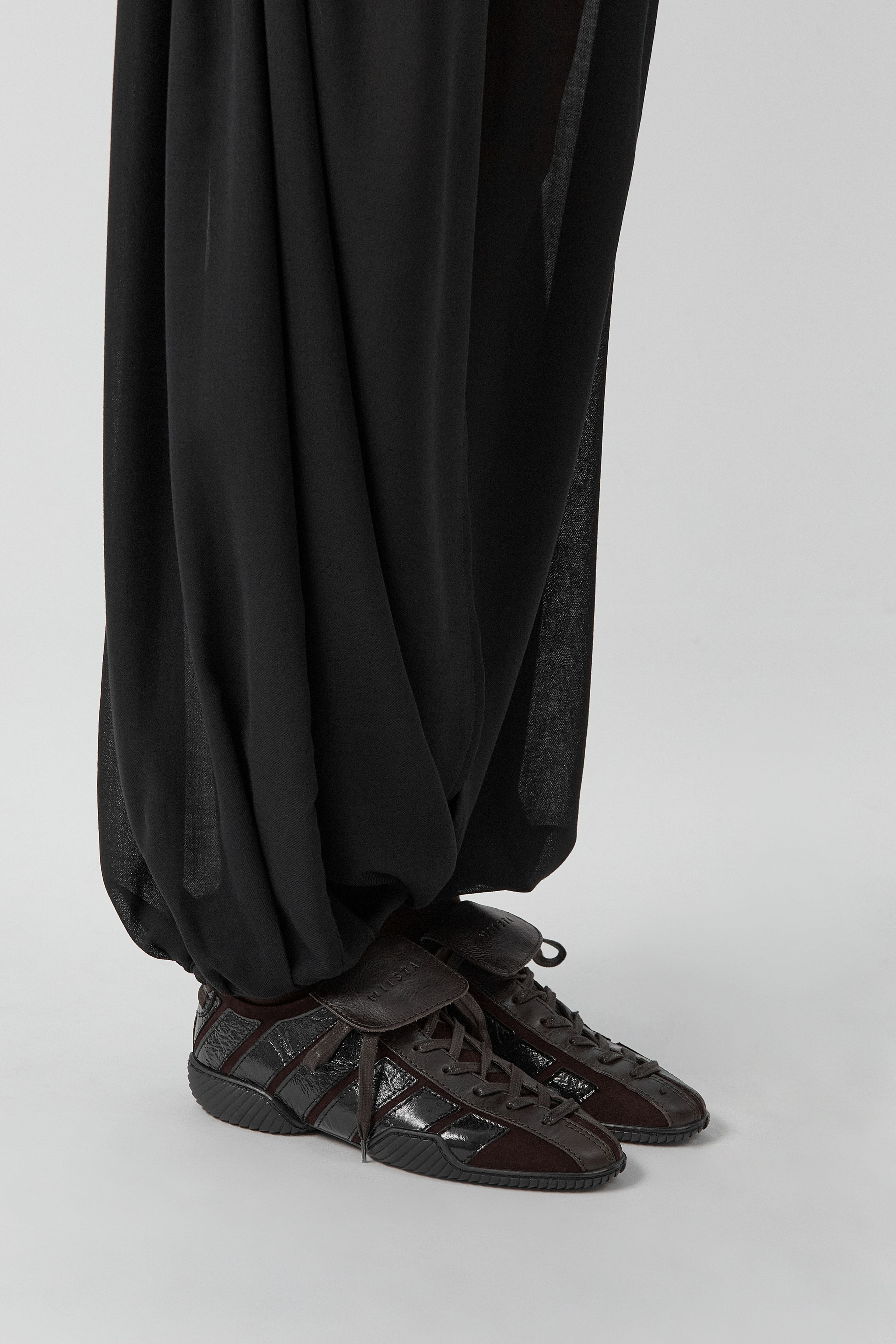 Nikoletta Sneakers - Dark Brown Suede Leather | Miista | Designed & Handmade in Europe