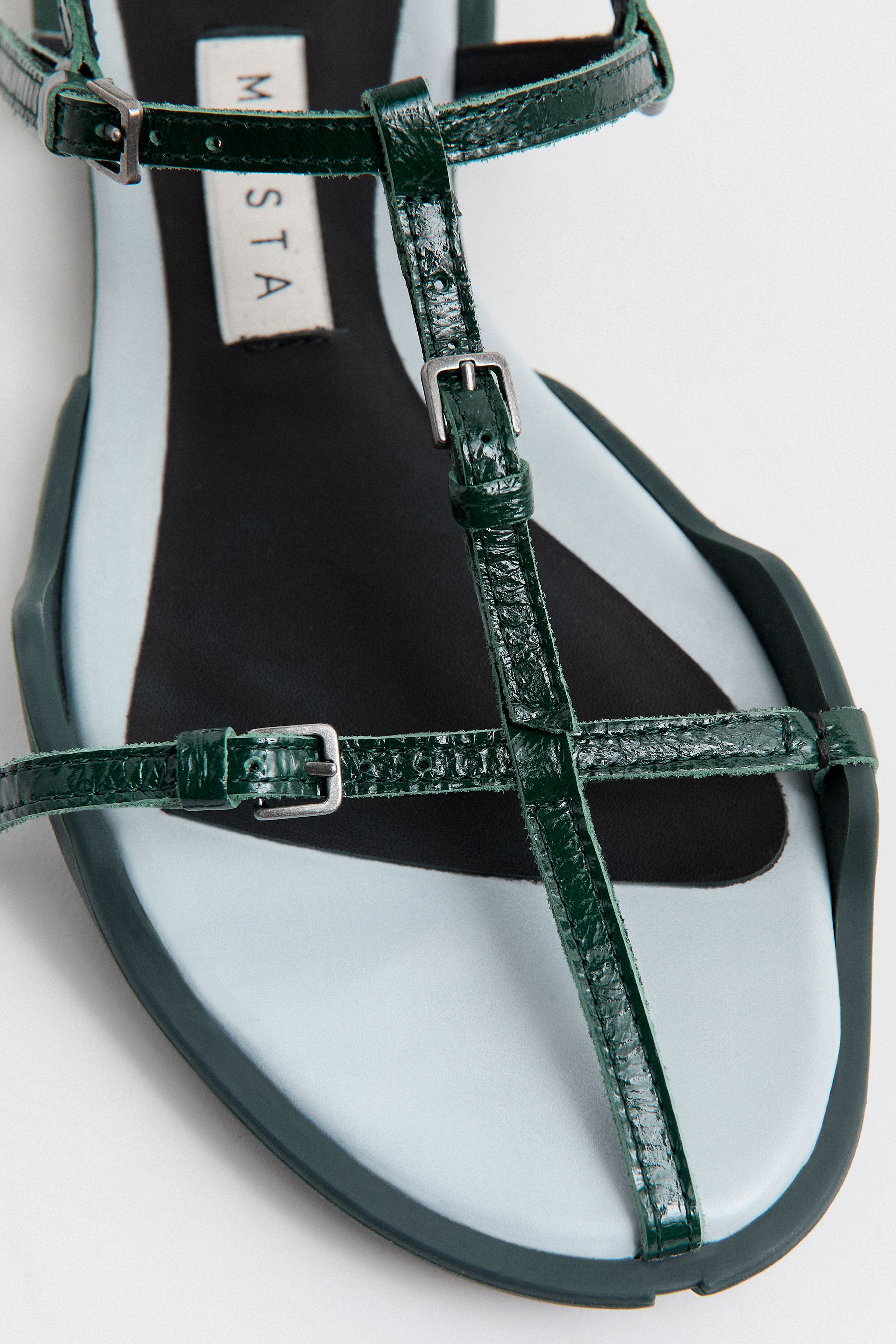 Raeny Mint Lace Up Sandals | Miista | Designed & Handmade in Europe