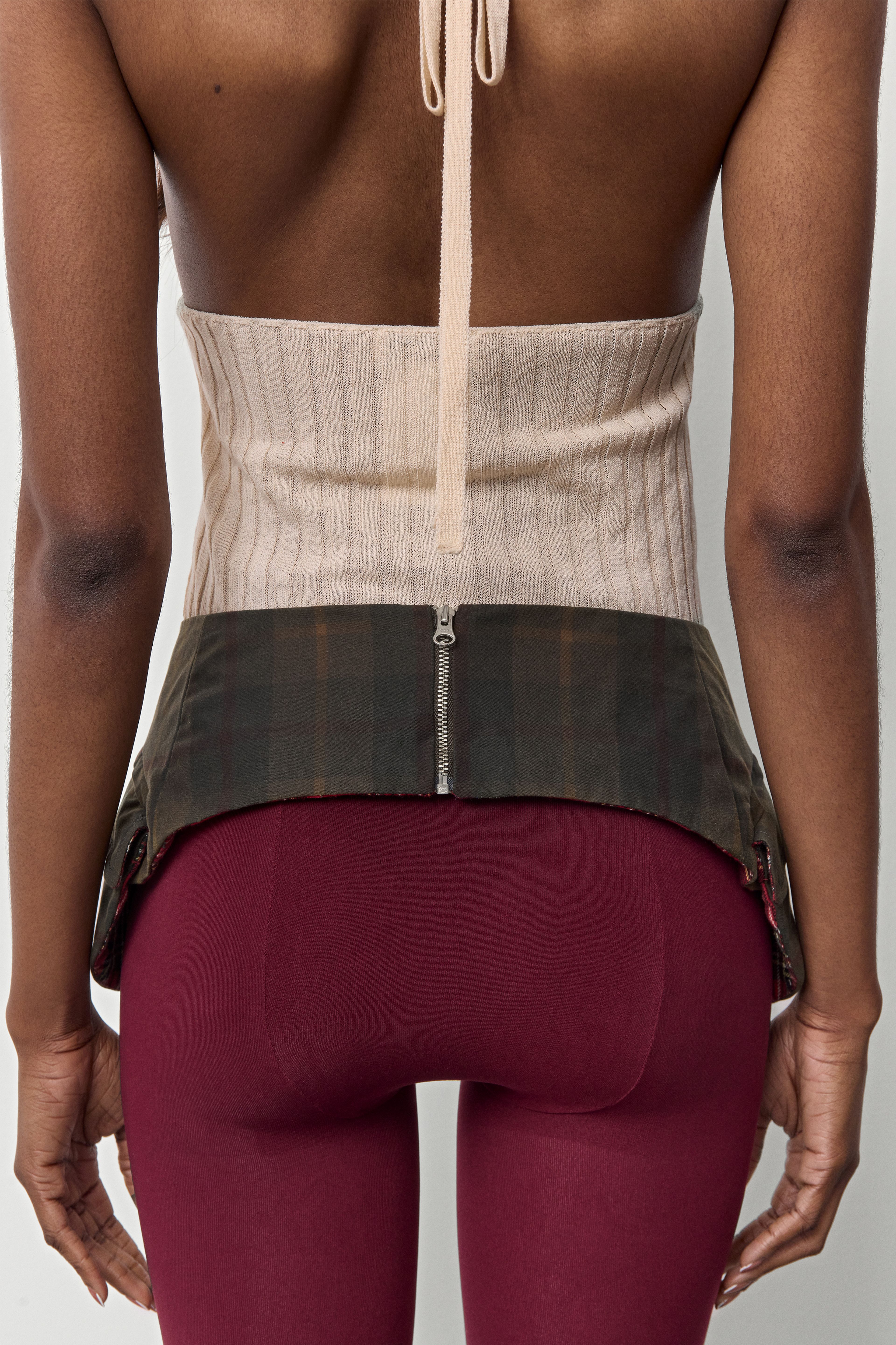 Irie Brown Checked Belt | Miista | Designed & Handmade in Europe