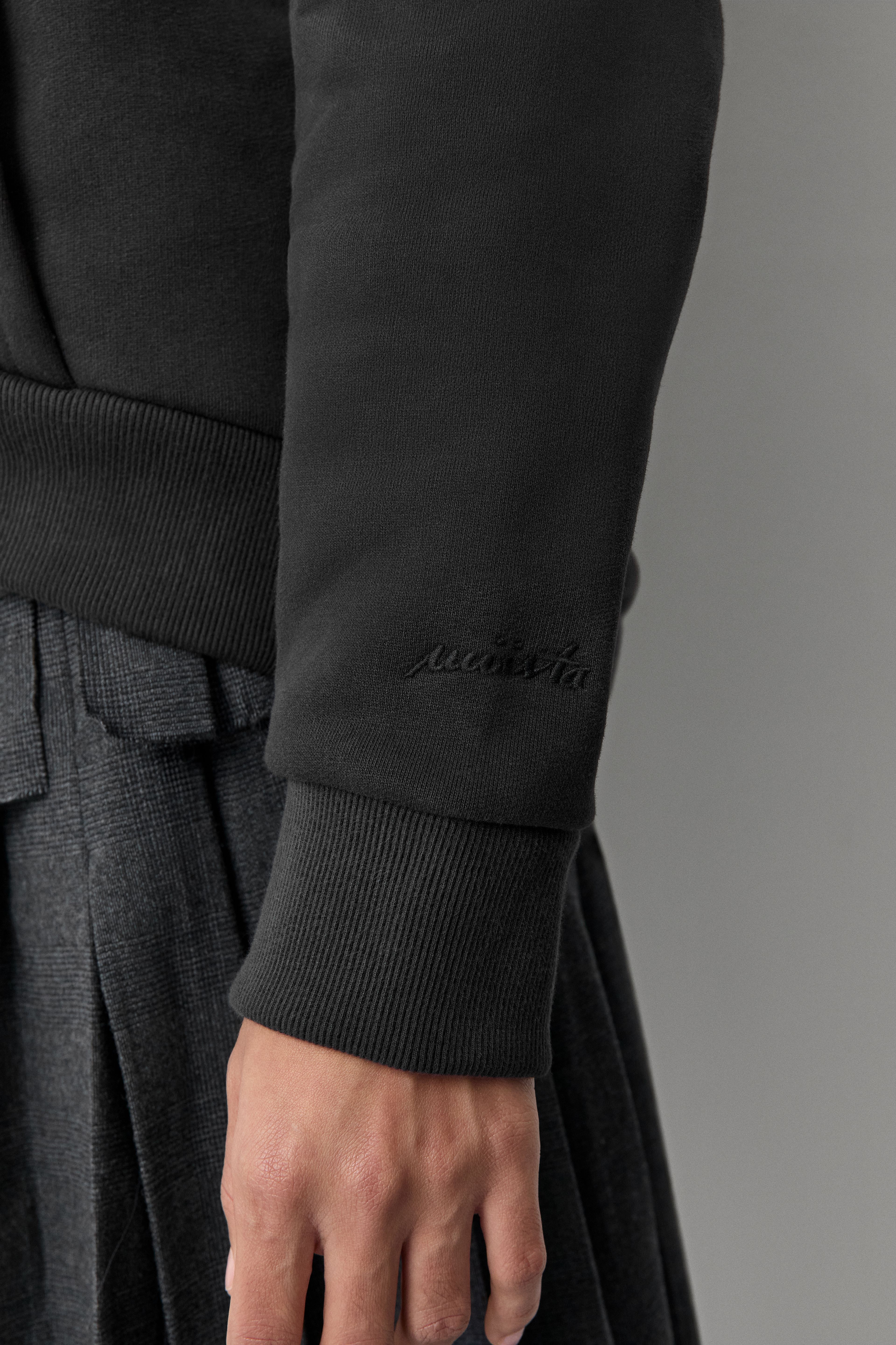 Carly Black Hoodie Sweatshirt | Miista | Designed & Handmade in Europe