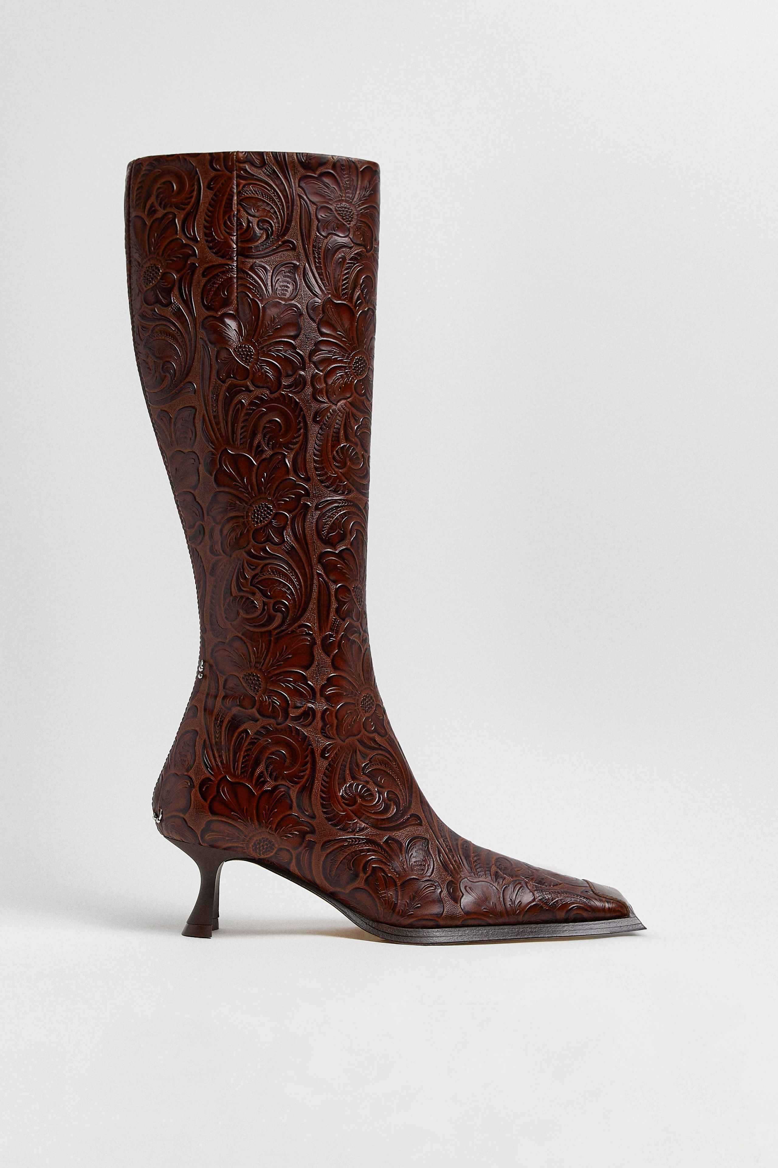 Alfreda Brown Tall Boots | Designed & Handmade in Europe