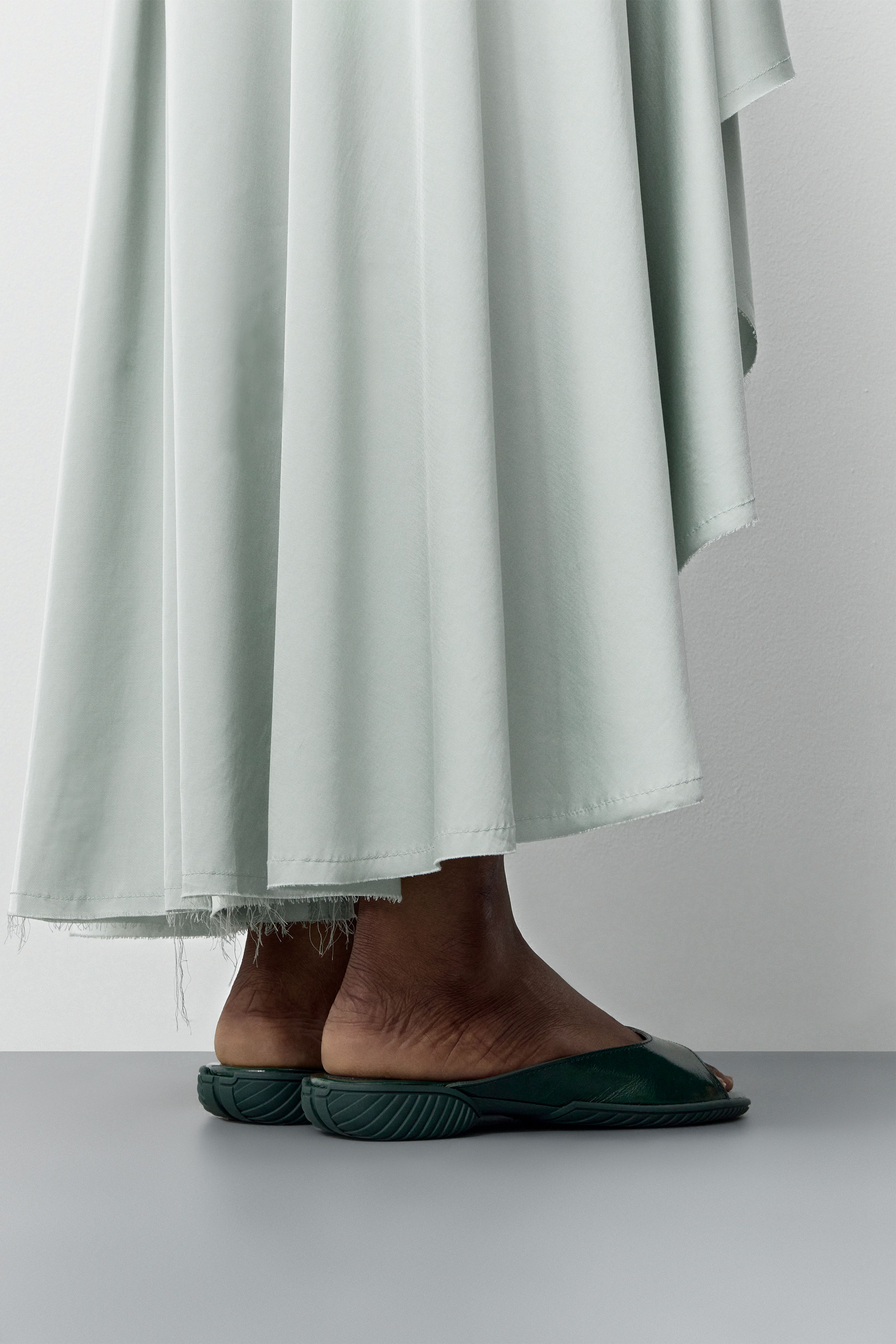 Yachay Mint Slide Sandals | Miista | Designed & Handmade in Europe