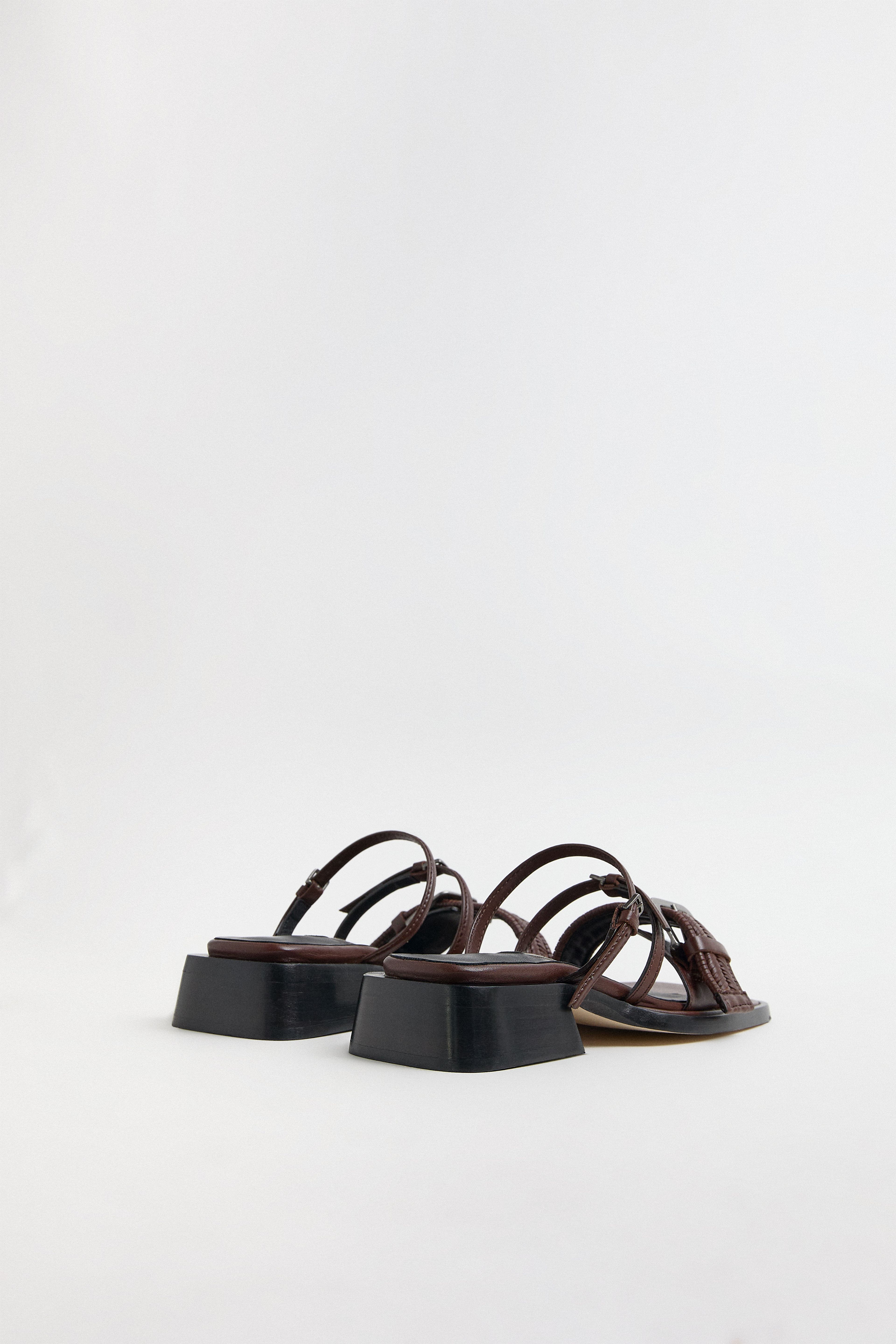 Nayah Brown Buckled Sandals | Miista | Designed & Handmade in Europe