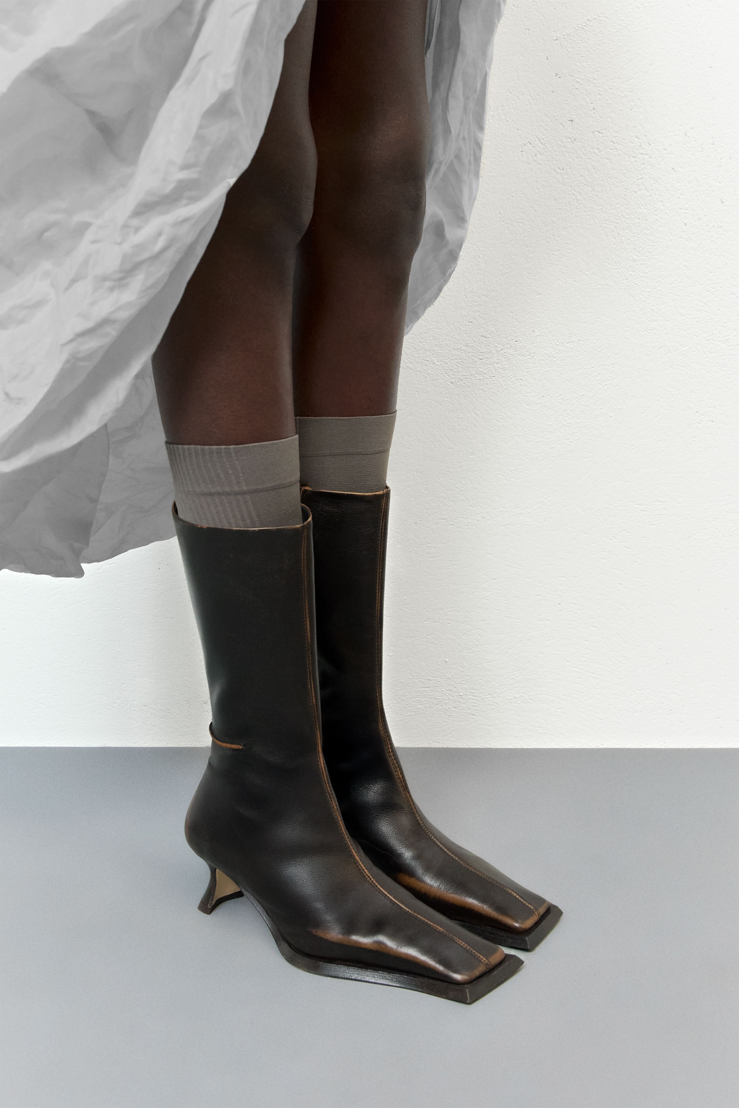 miista Idoya Boots Black Navy Brush Off Leather 2026 | Shoes