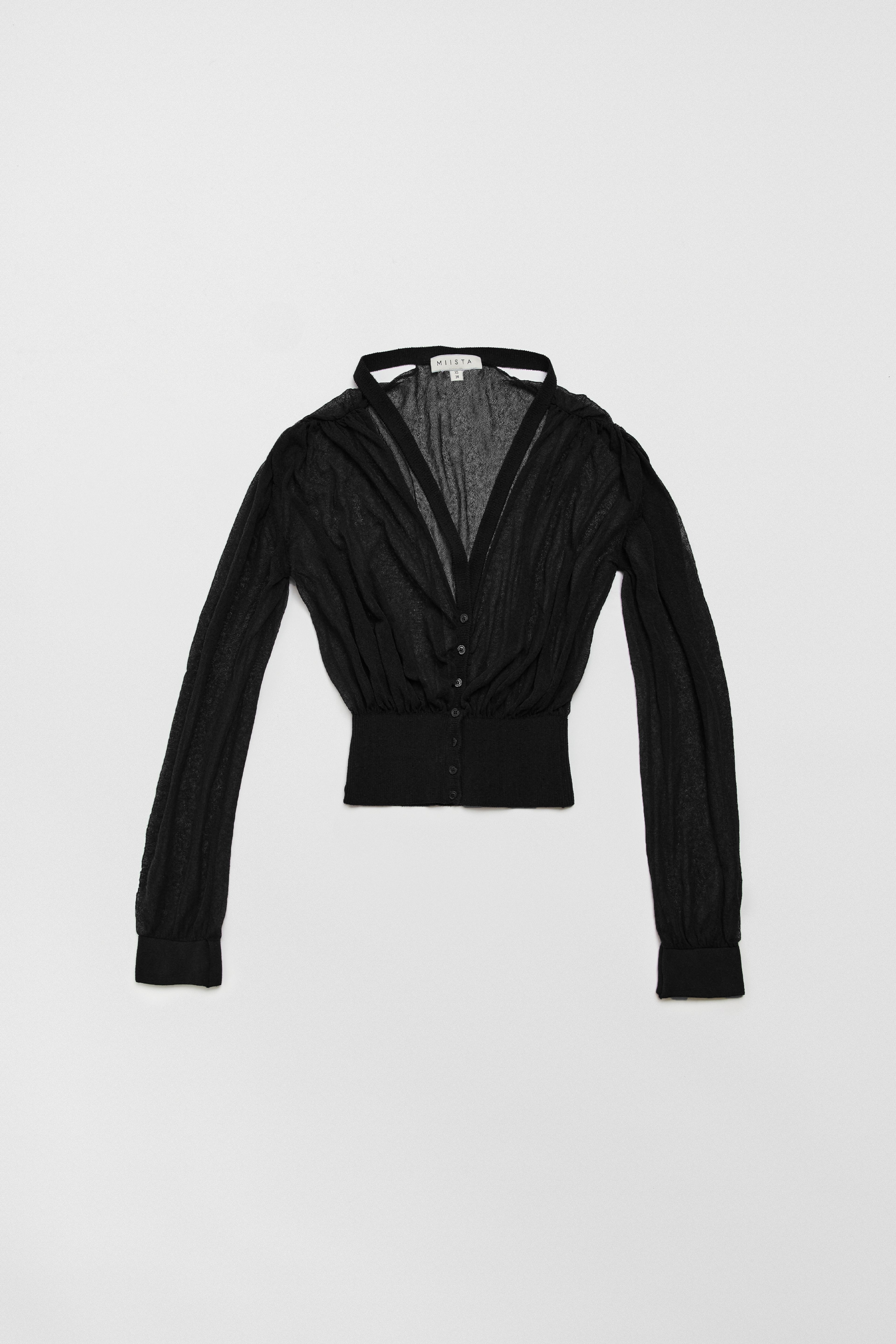 Amber Black Knit Cardigan | Miista | Designed & Handmade in Europe