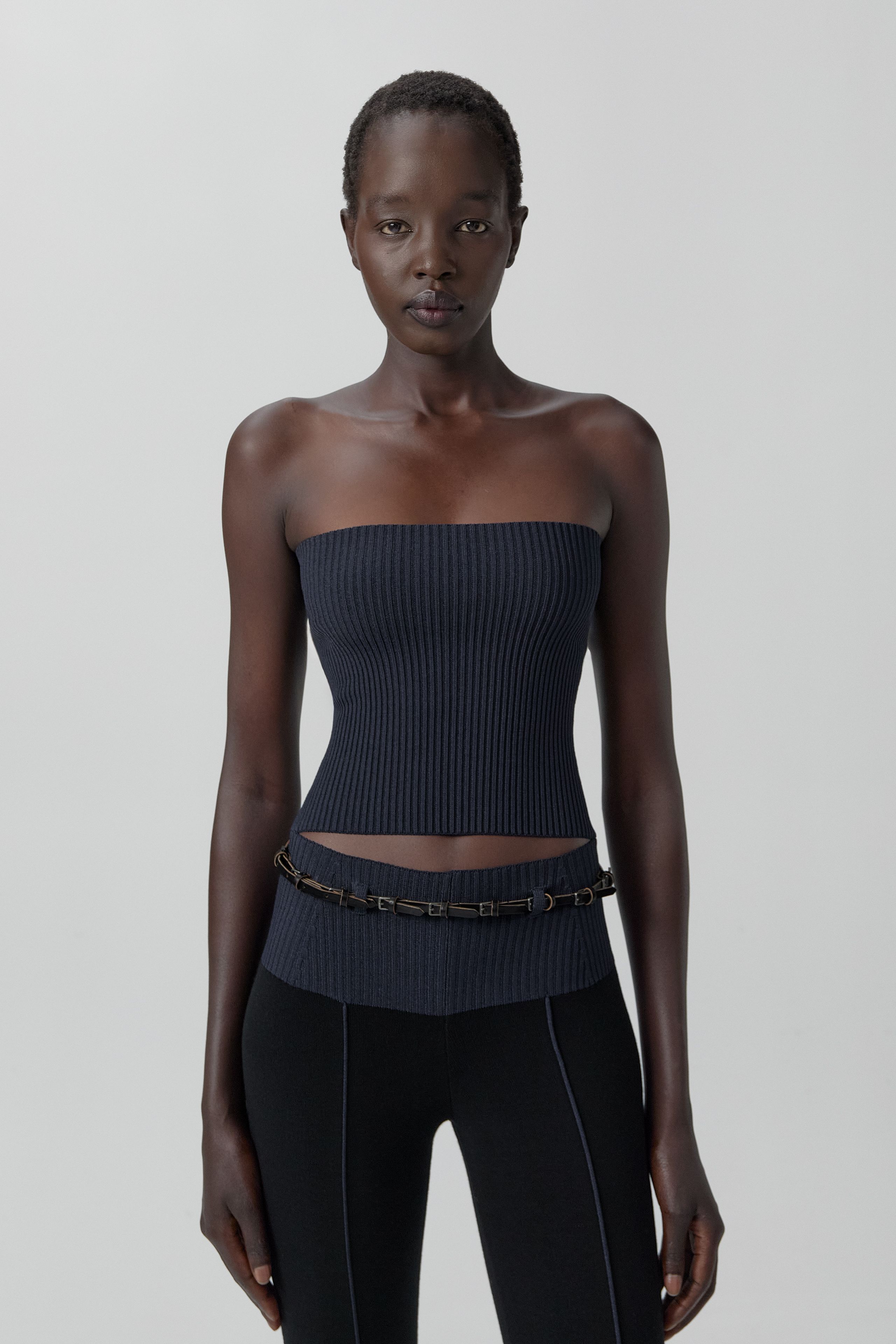 Bridget Trousers - Black Viscose Knit | Miista | Designed & Handmade in Europe
