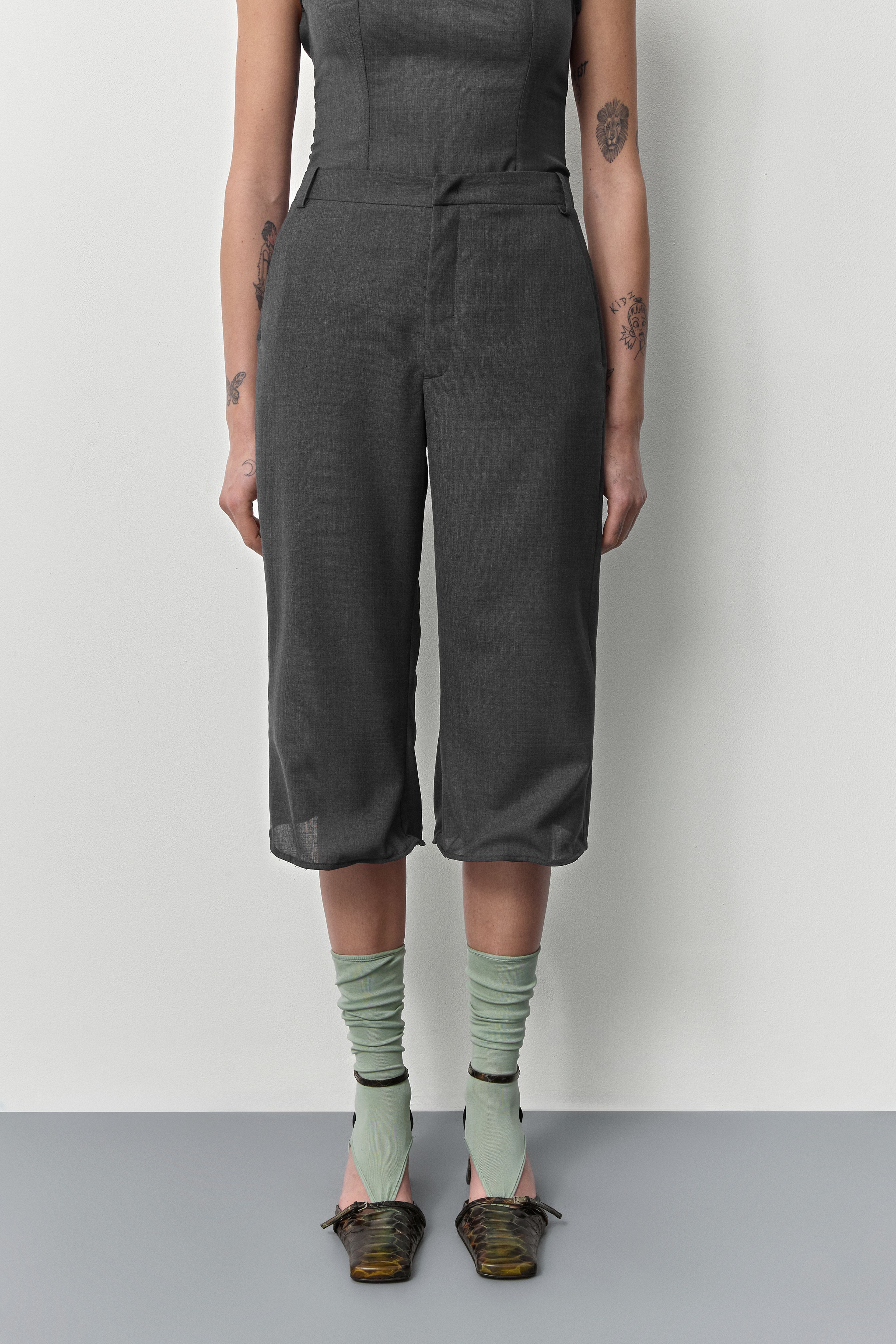 Andie Green Rib Socks | Miista | Designed & Handmade in Europe