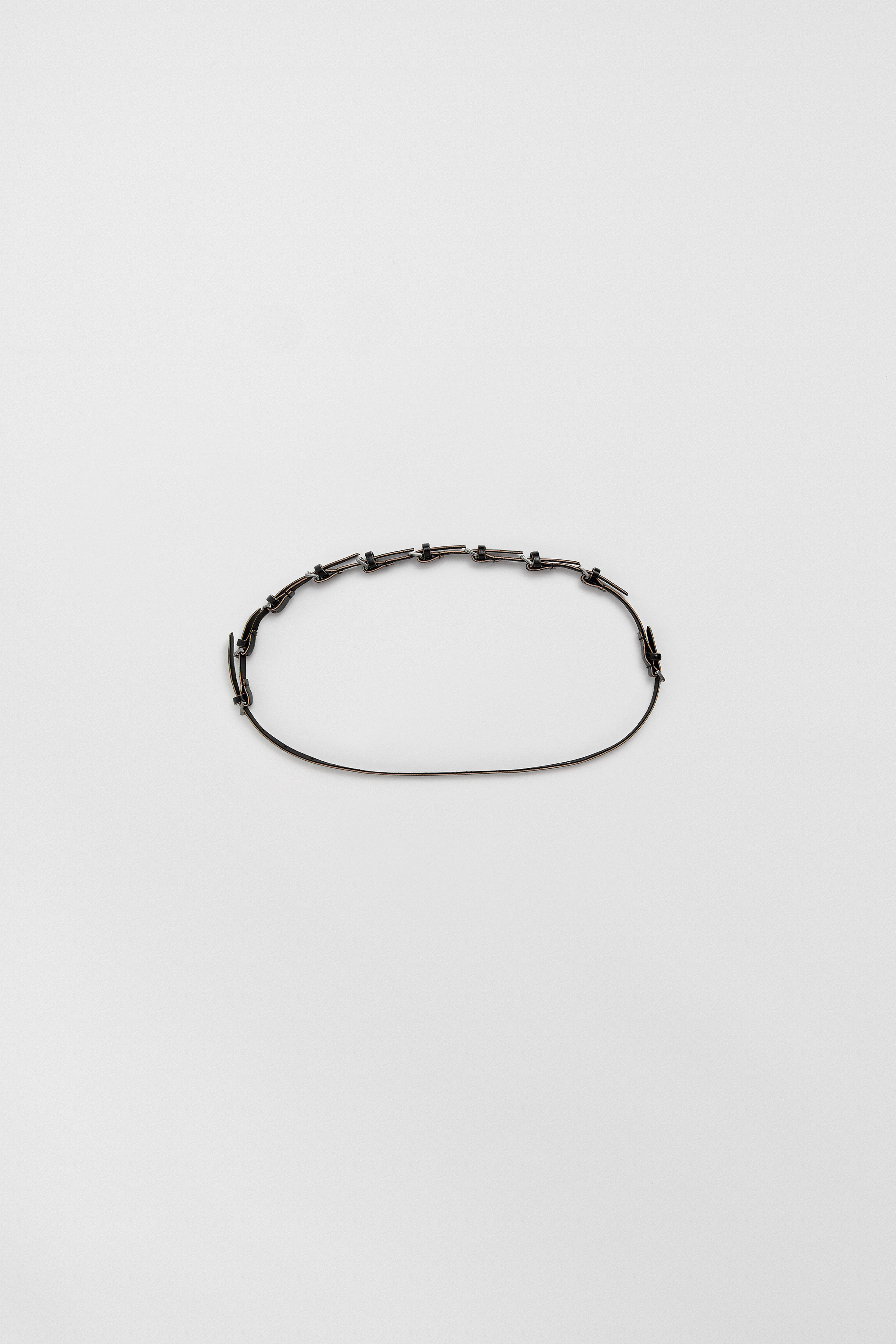 Bucci Black Mini Buckles Leather Belt | Miista | Designed & Handmade in Europe
