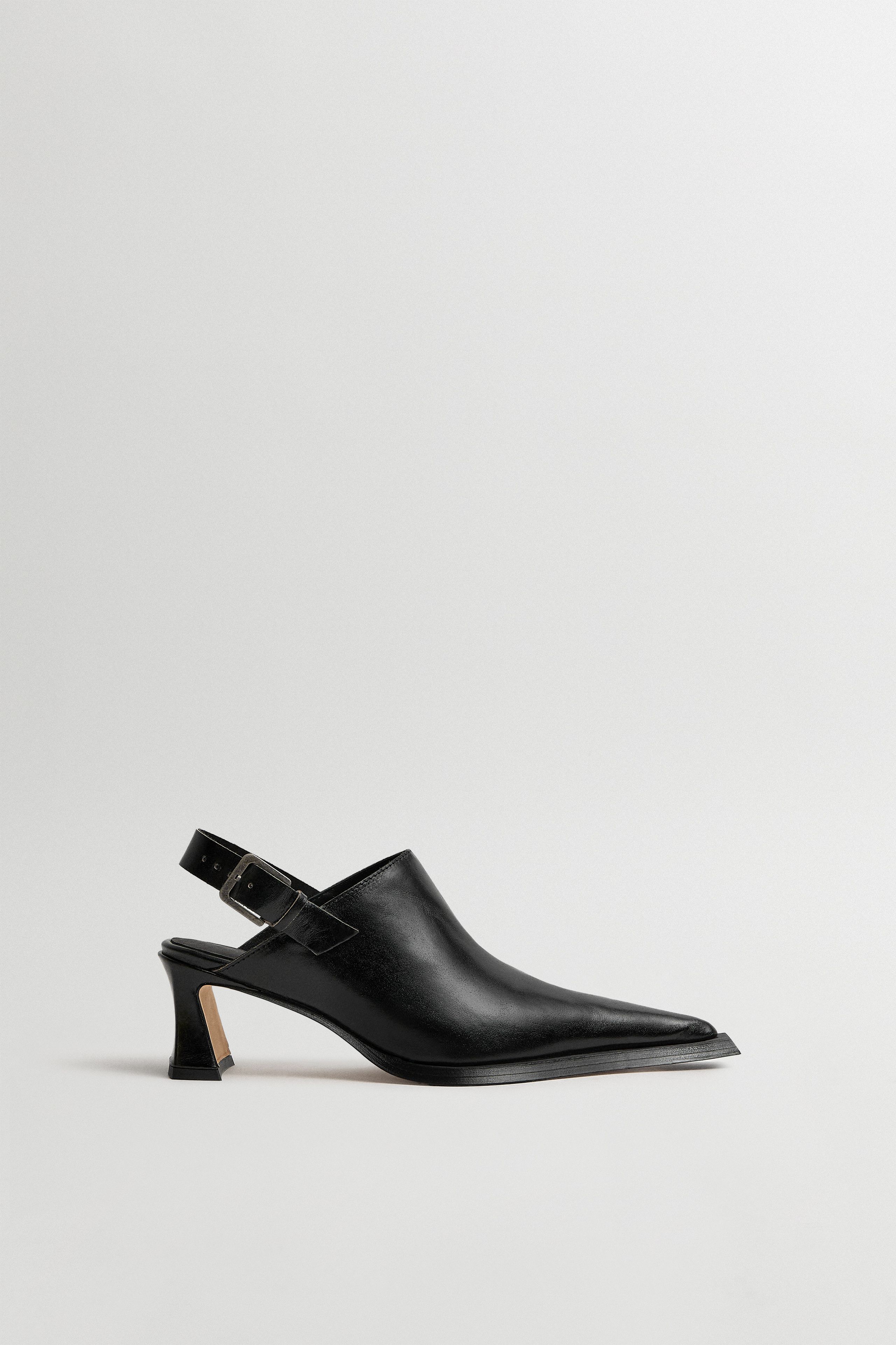 Inma Mules - Black Leather | Miista