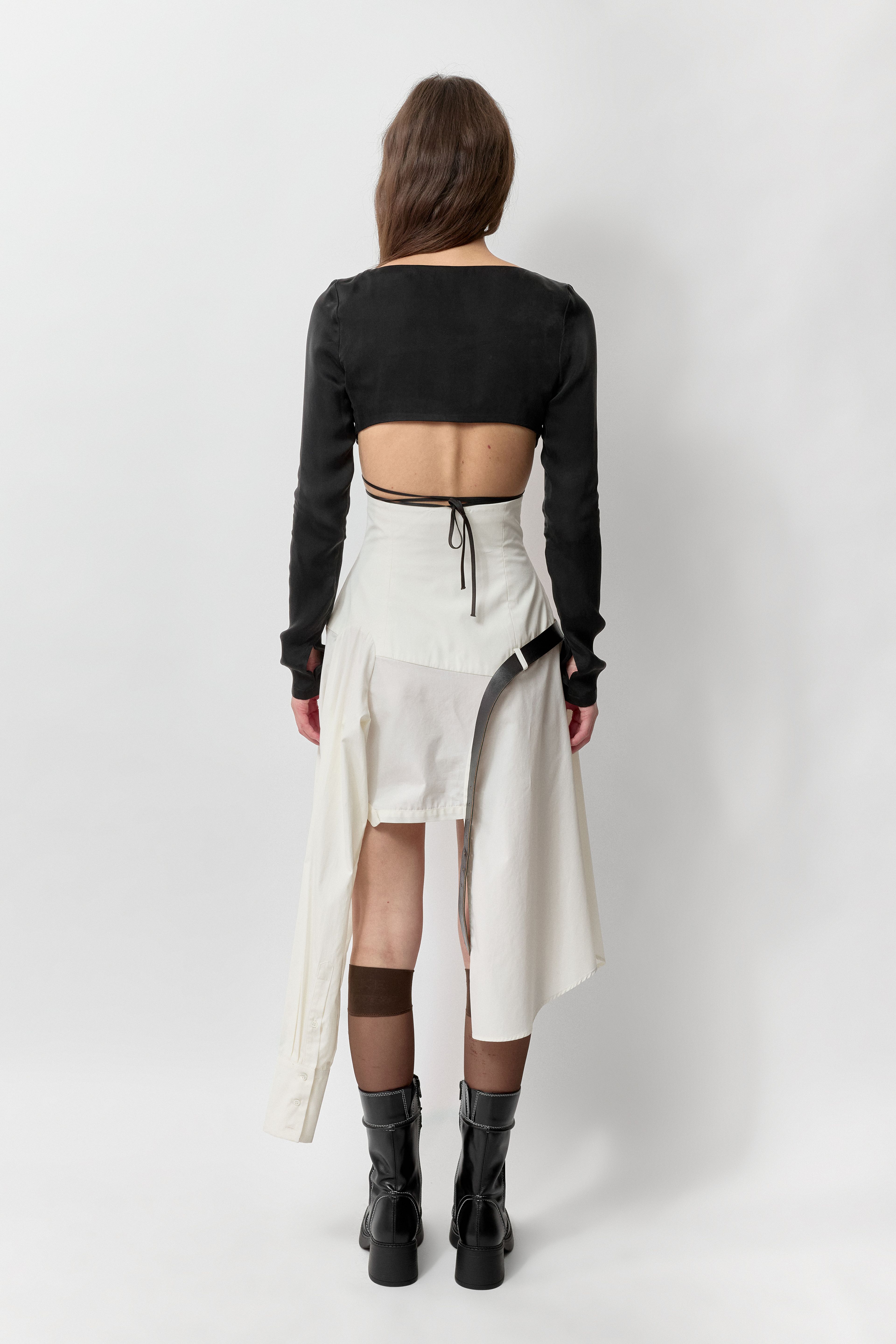 Andrea Skirt - Beige Cotton | Miista | Designed & Handmade in Europe