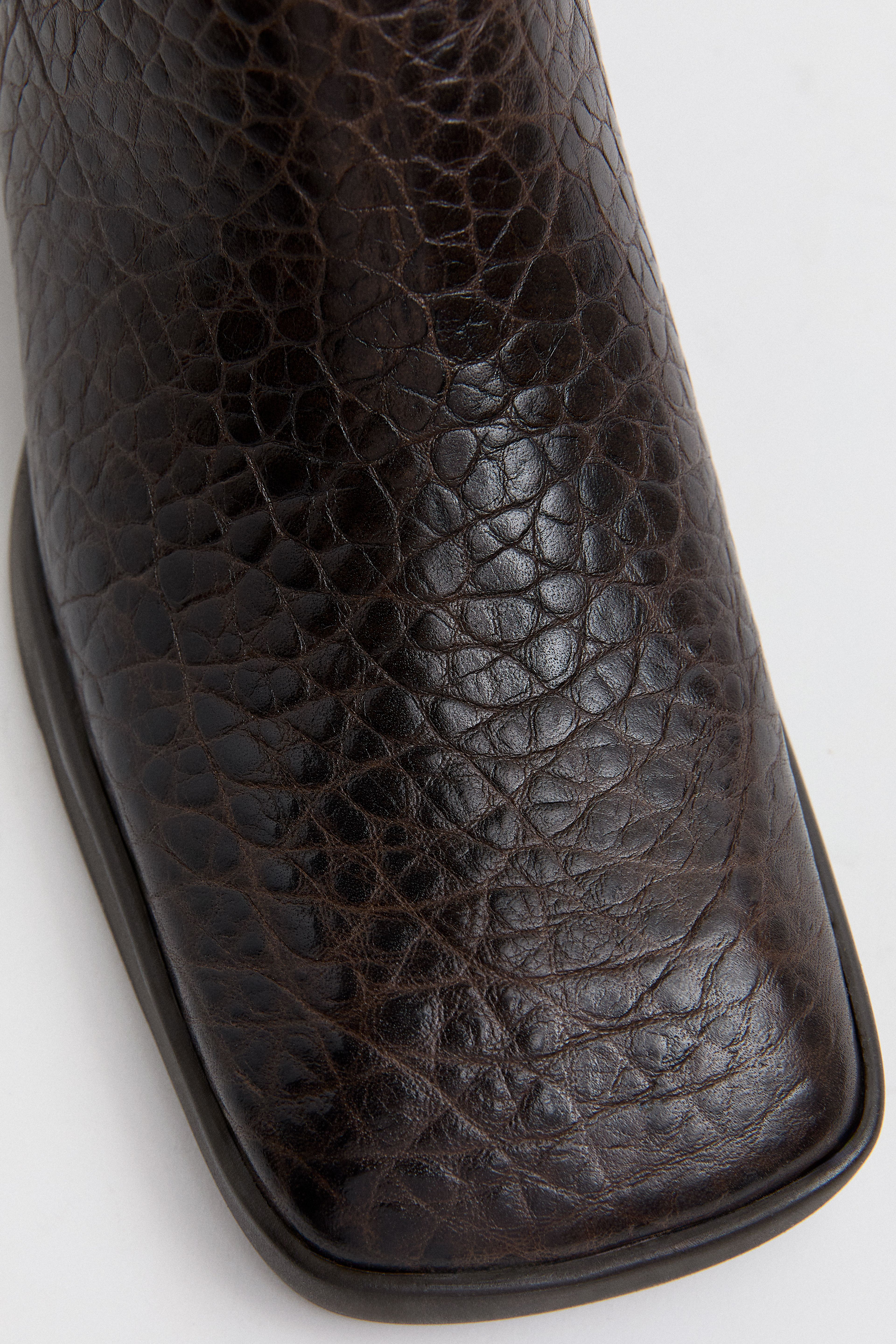 Amoy Mules - Brown Grainy Leather | Miista | Designed & Handmade in Europe