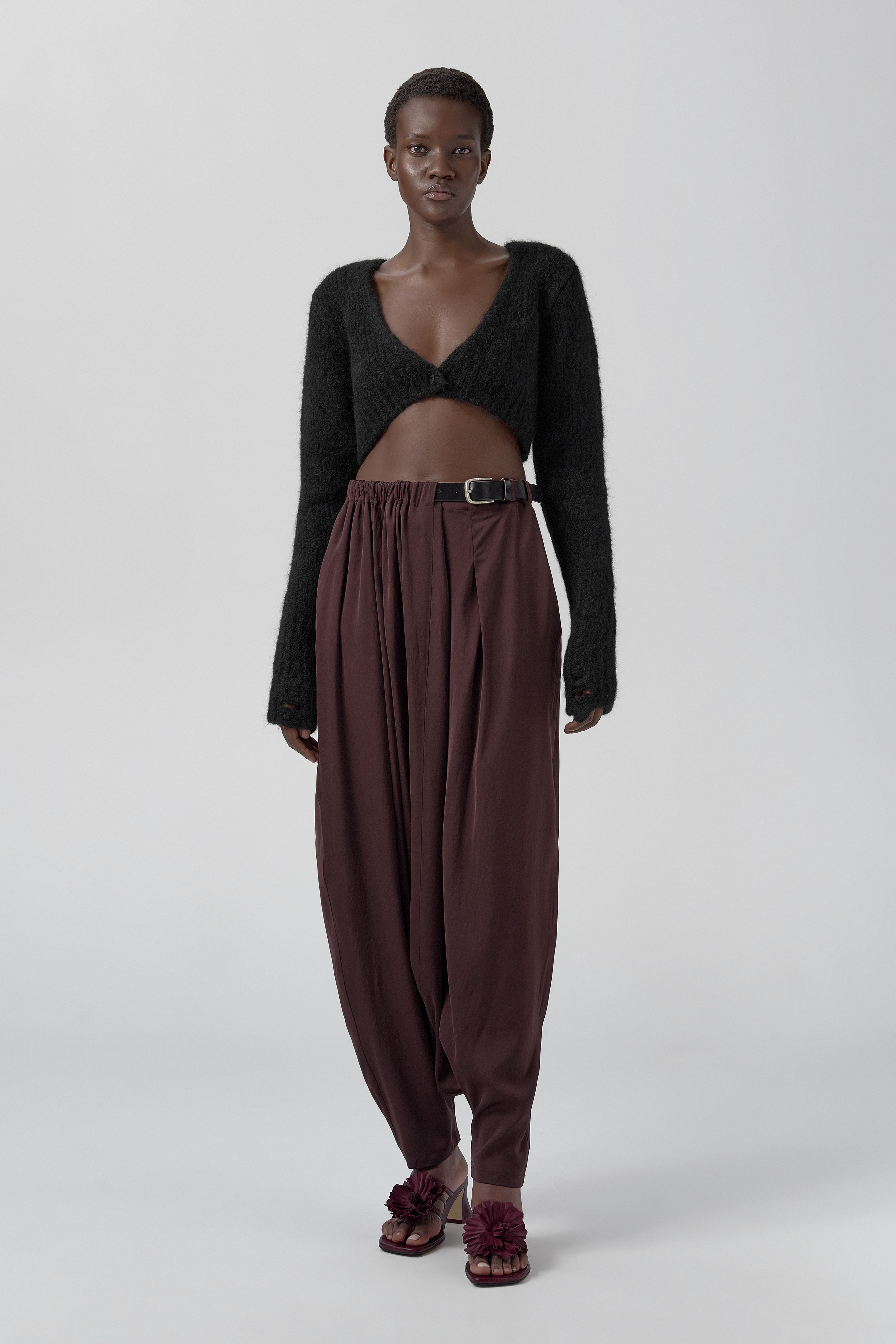 Rupina Jacket - Black Fine Alpaca Knit | Miista | Designed & Handmade in Europe