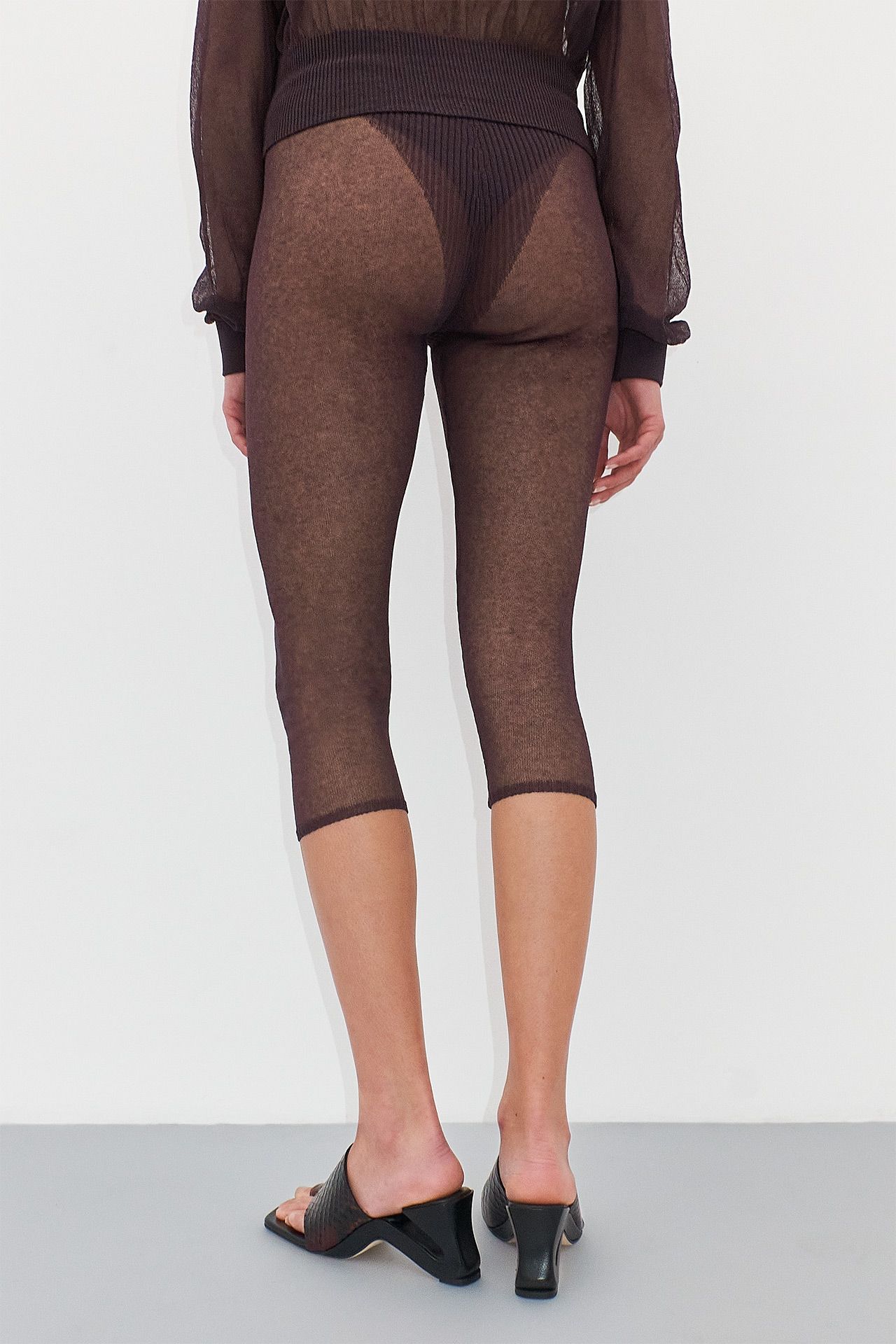 Fritza Trousers - Brown Sheer Organic Cotton | Miista