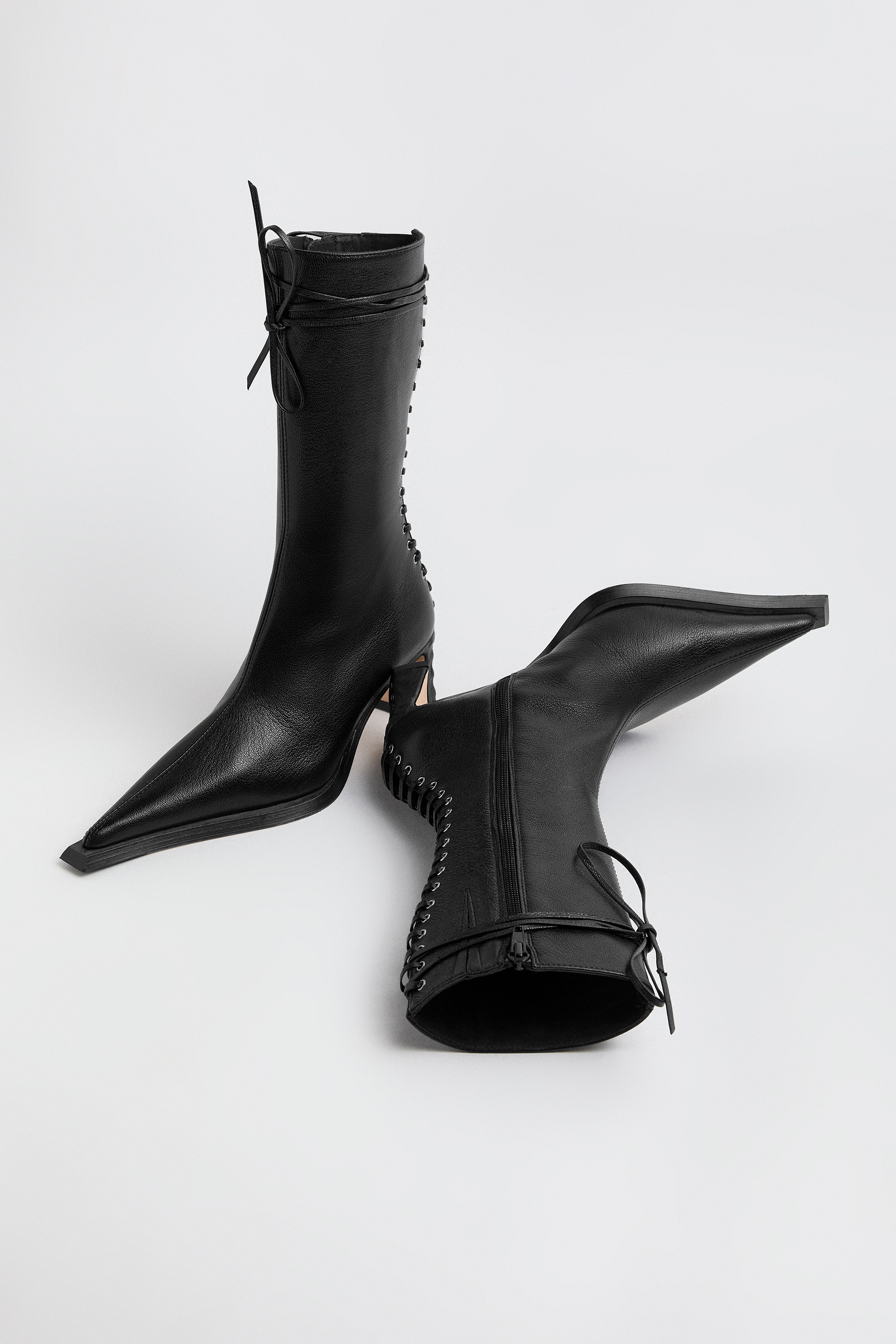 Shelley Black Back Lace Boots | Miista | Designed & Handmade in Europe