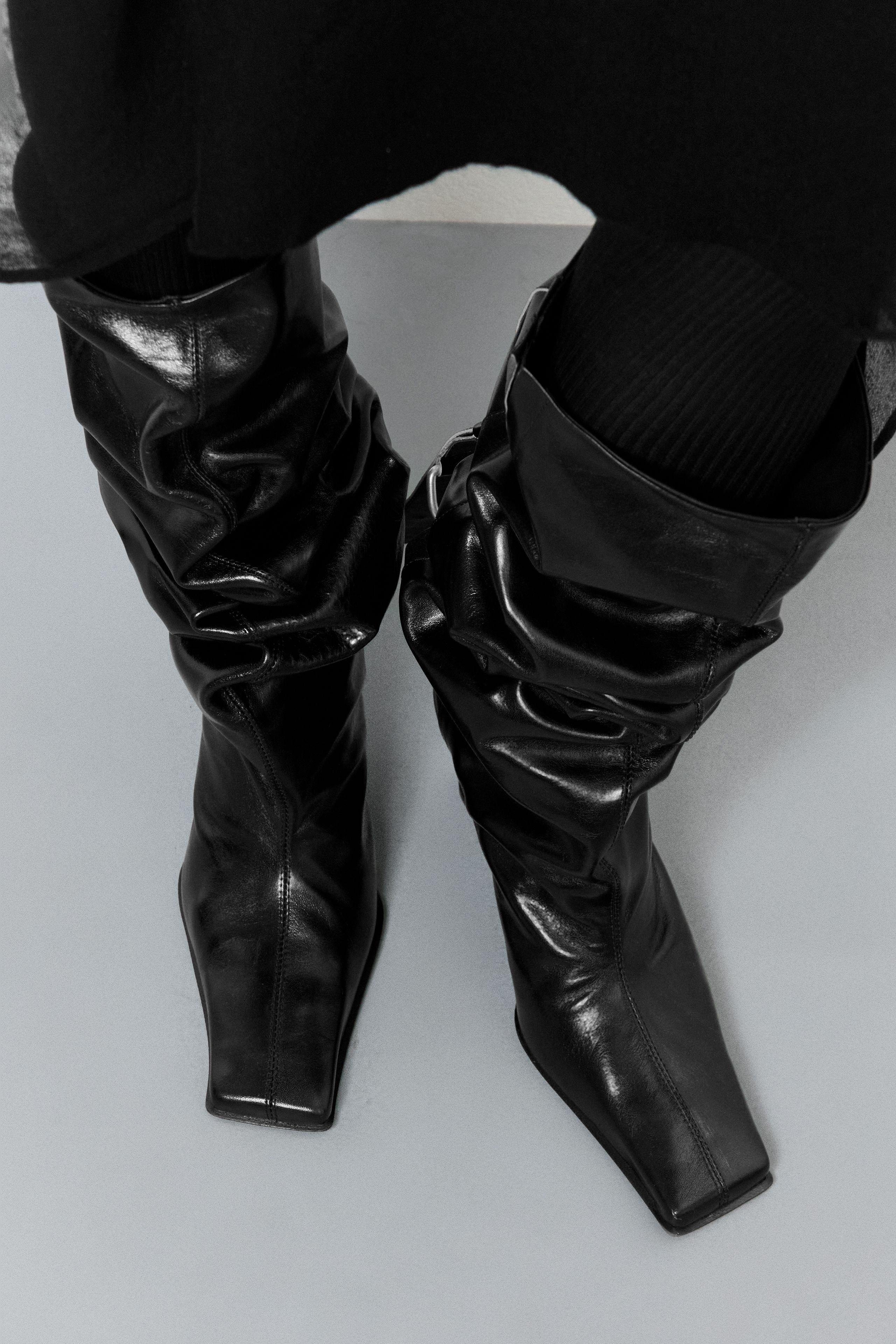 Mattie Boots - Black Leather | Miista