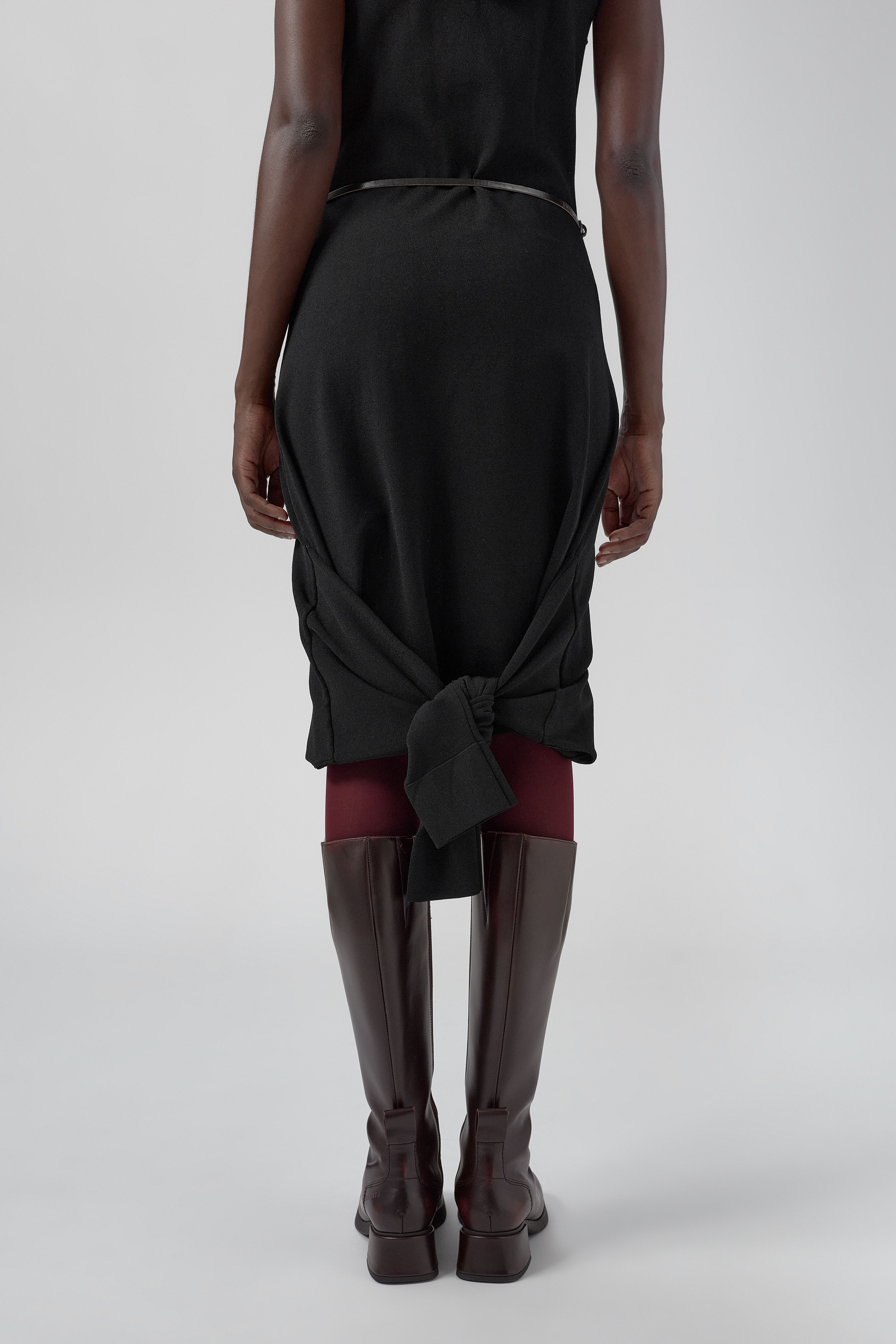 Ville Dress - Black Viscose Knit | Miista | Designed & Handmade in Europe