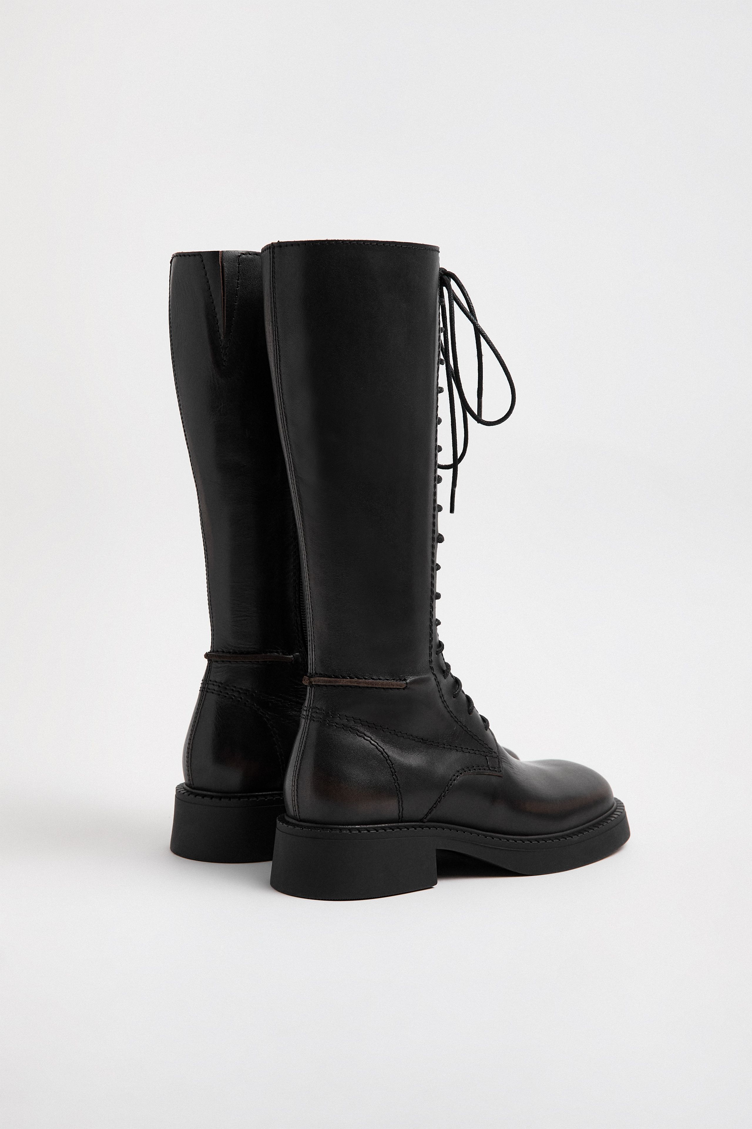 Abrama Boots - Brown Brush Off Leather | Miista