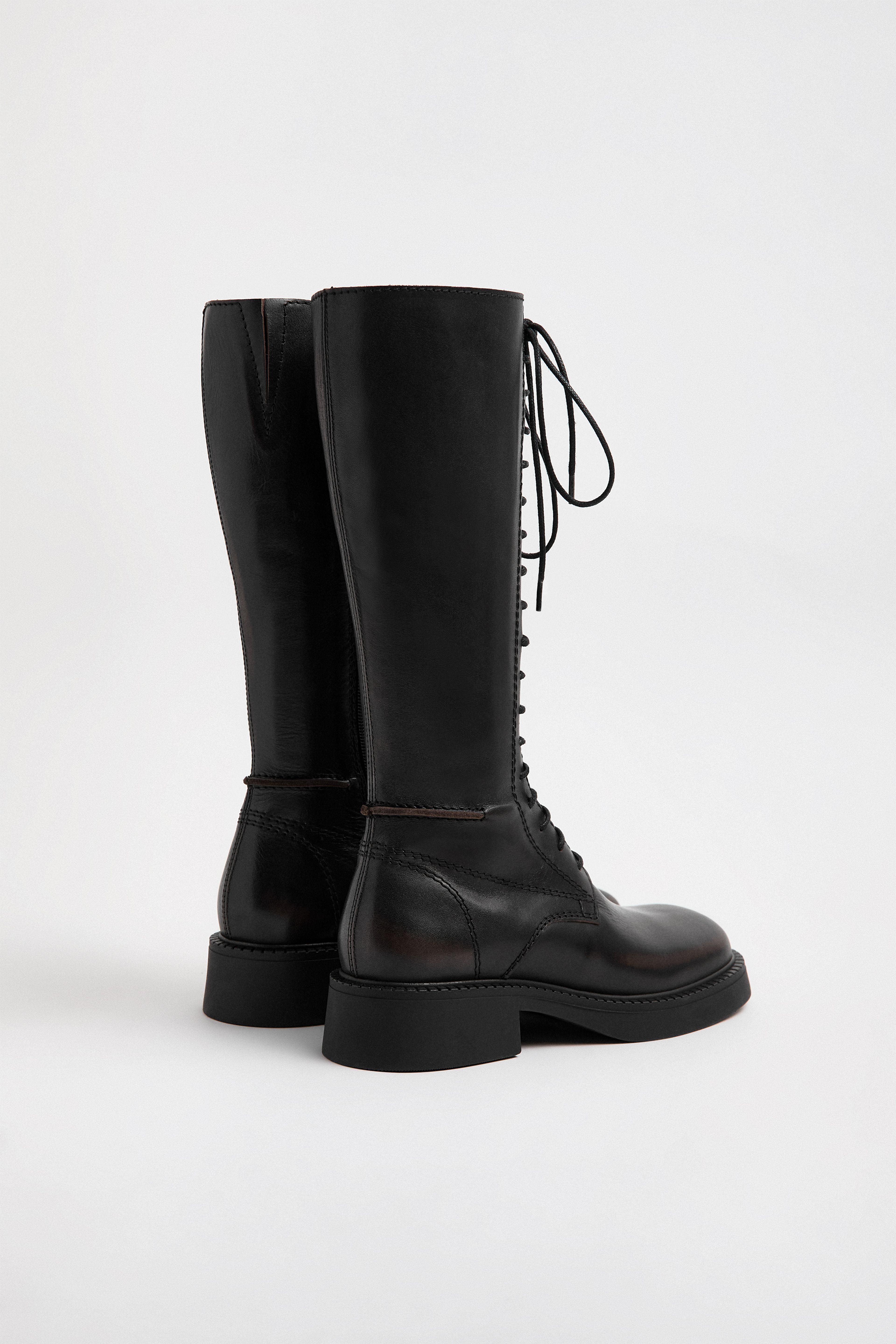 Abrama Brushed Brown Tall Boots | Miista | Designed & Handmade in Europe