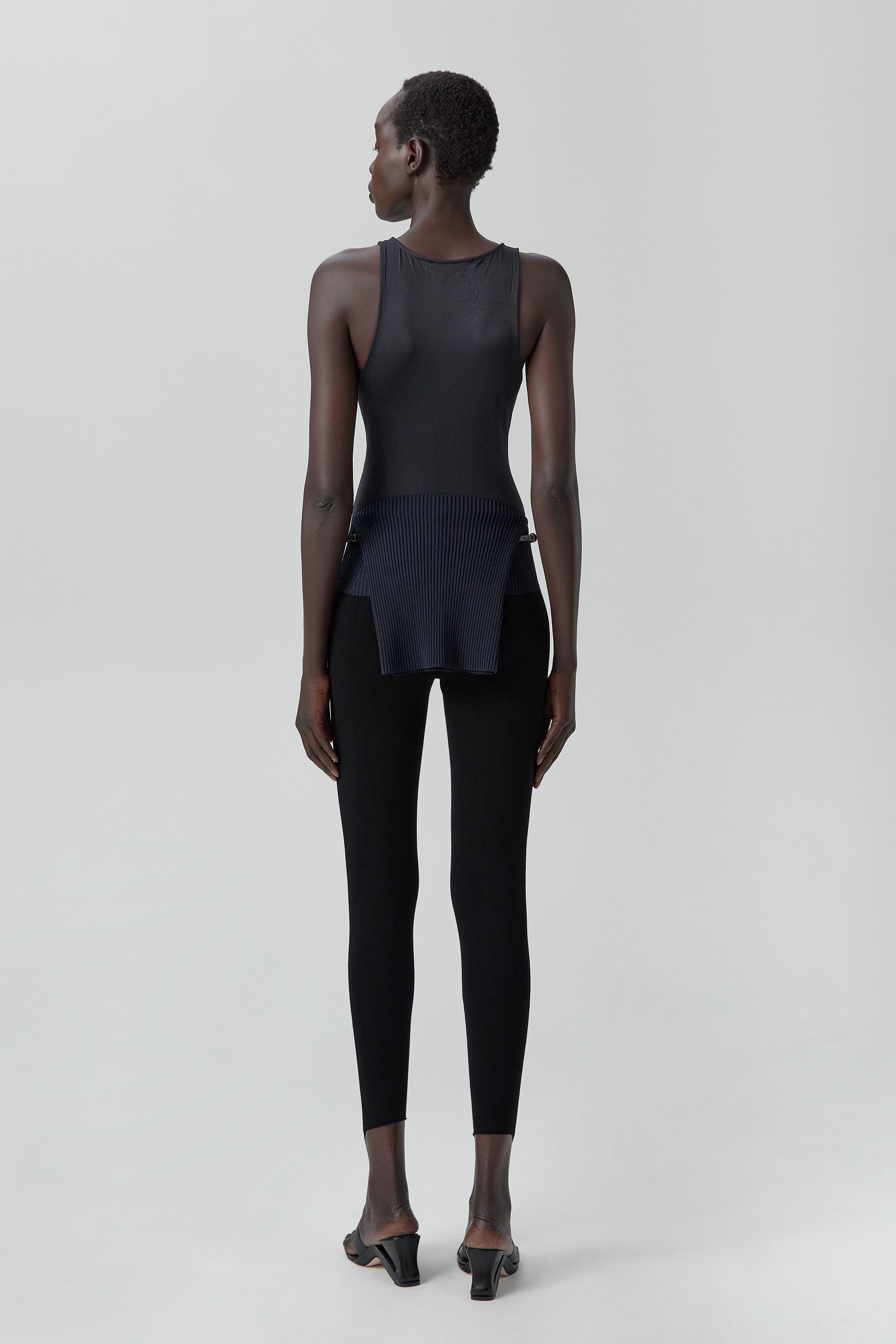 Bridget Jumpsuit - Black Viscose Knit | Miista | Designed & Handmade in Europe