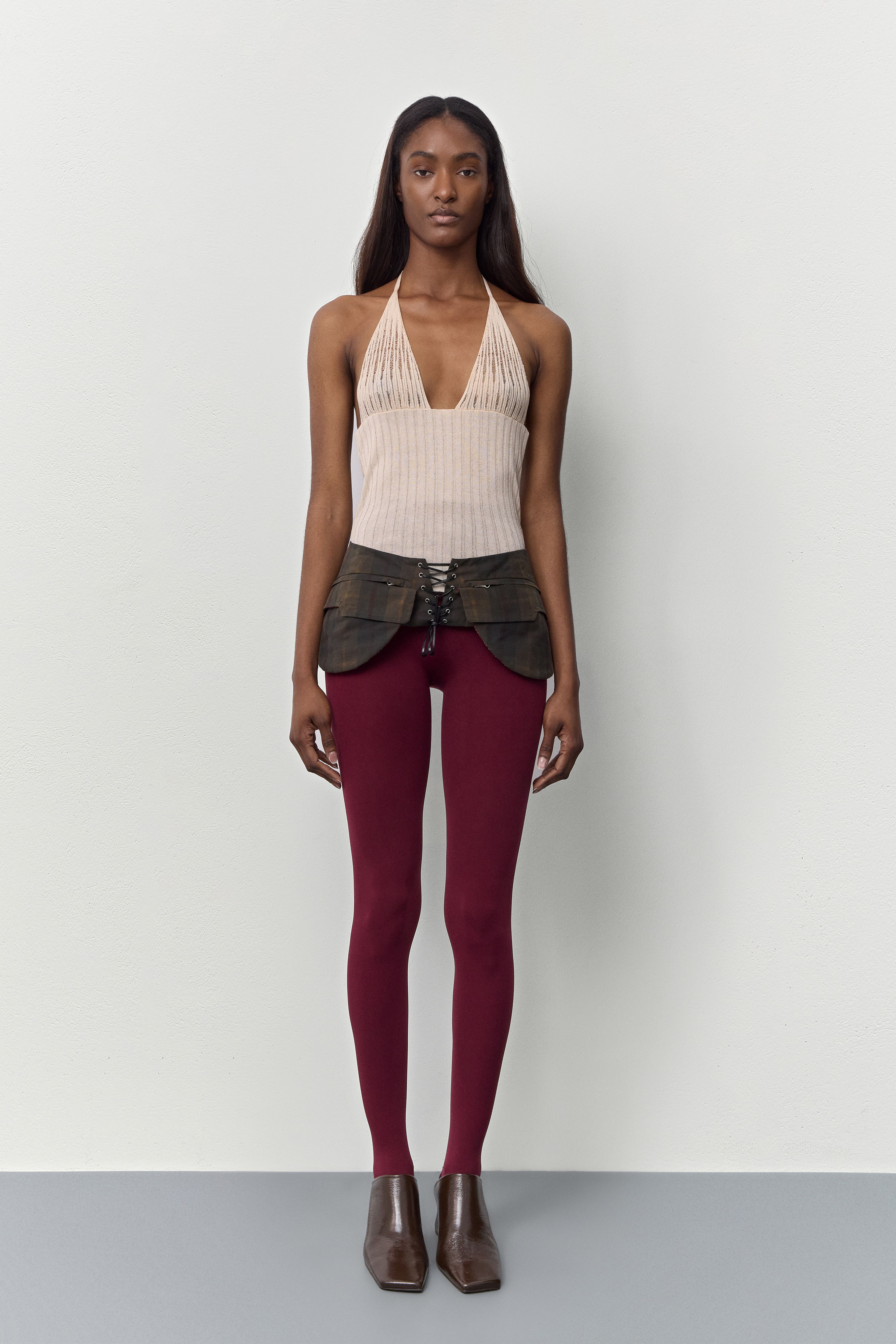 Romina Ivory Halter Knit Top | Miista | Designed & Handmade in Europe