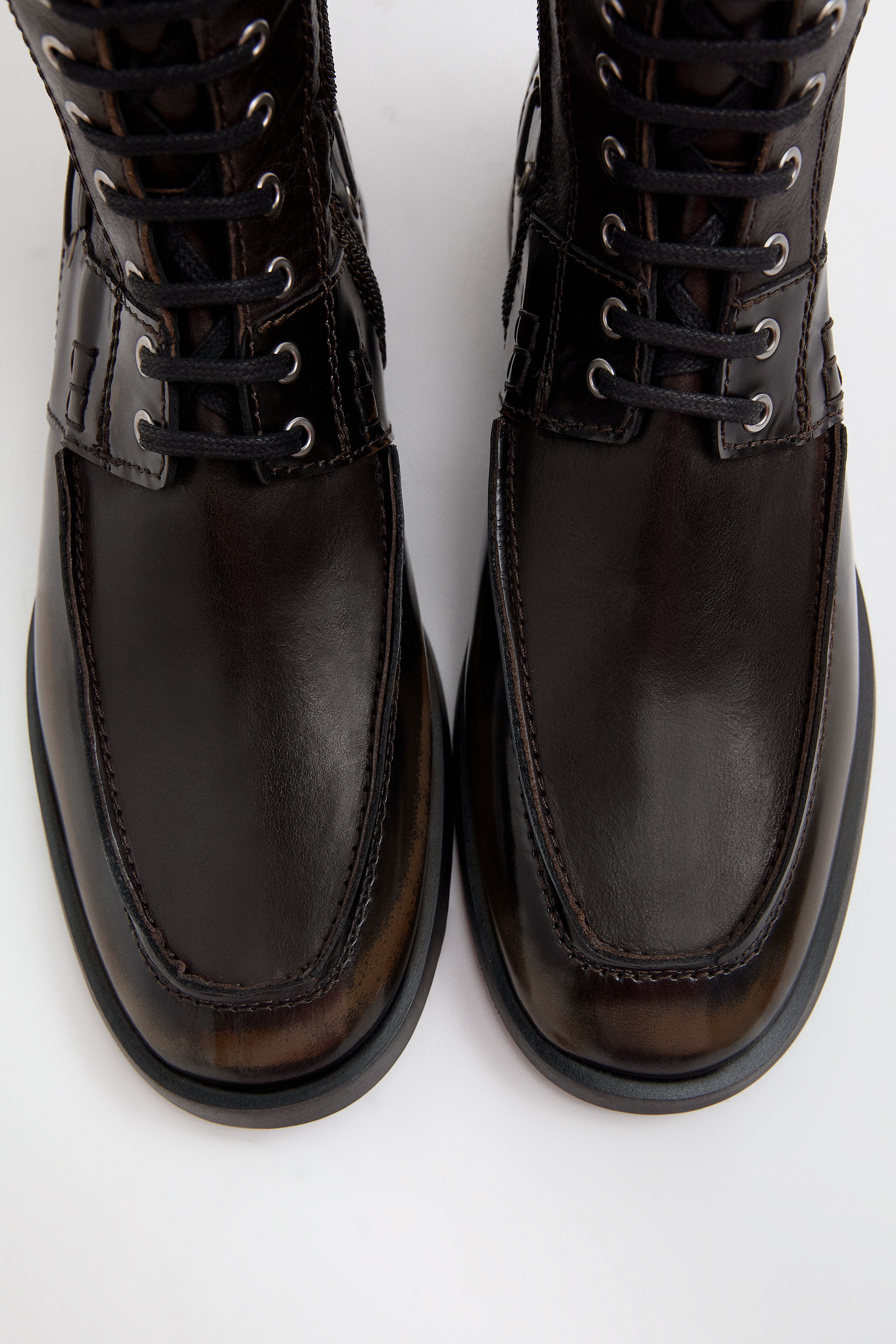 Liesbeth Boots - Brown Brush Off Leather | Miista | Designed & Handmade in Europe
