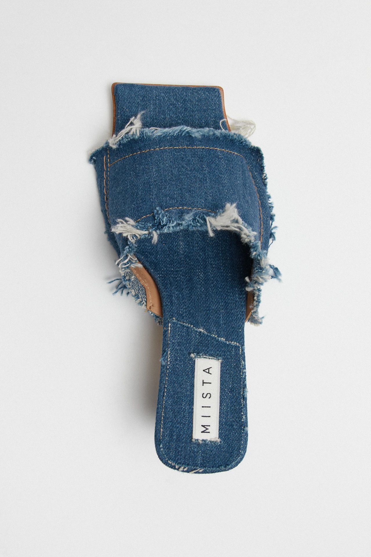 【関税込み】Miista ブルー デニム Betina ヒールサンダル Betina Blue Denim Sandals | Miista