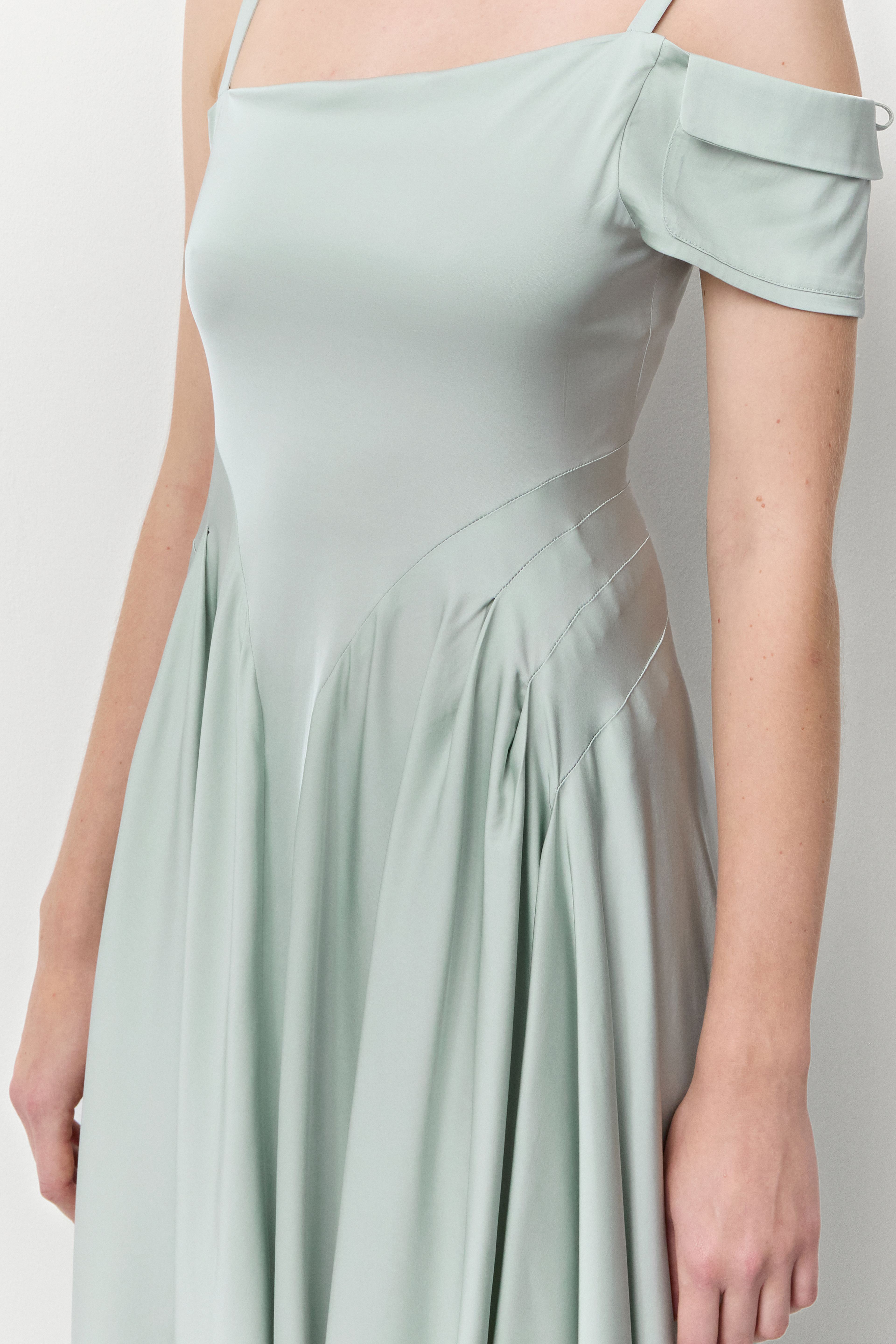 Rekka Mint Long Dress | Miista | Designed & Handmade in Europe