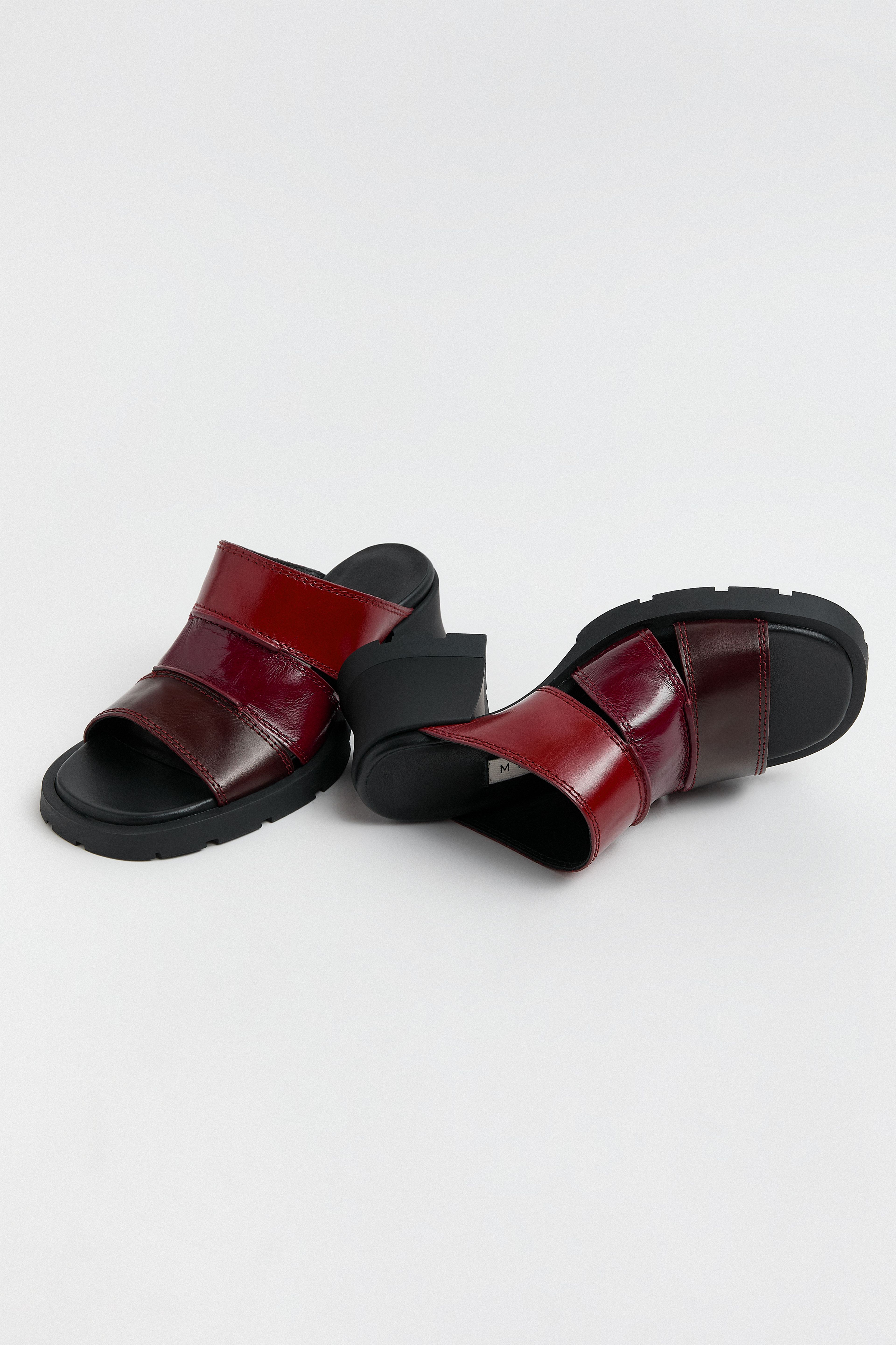 Jadzia Burgundy Patchwork Red Sandals | Miista | Designed & Handmade in Europe