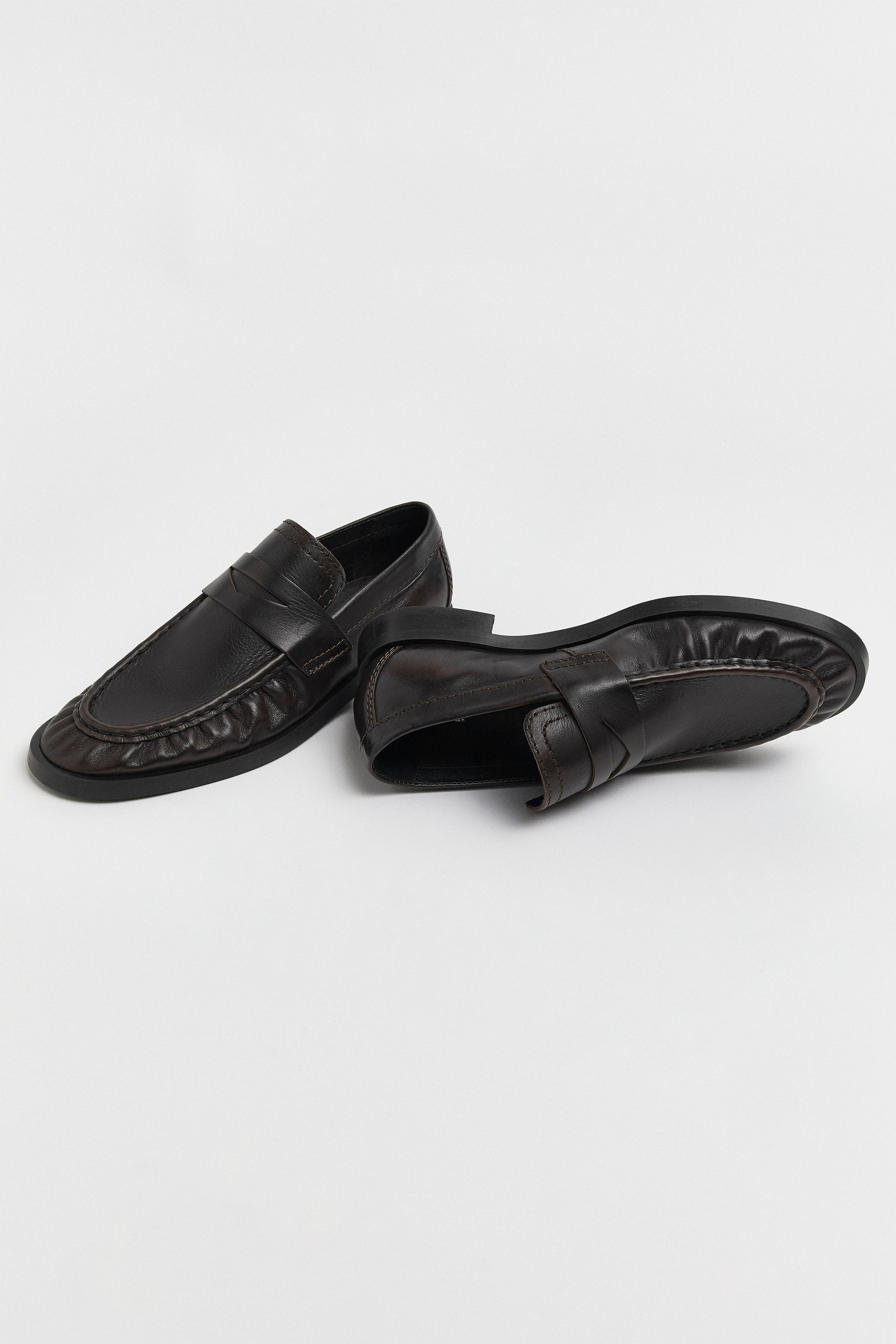 Zita Loafers - Brown Brush Off Leather | Miista
