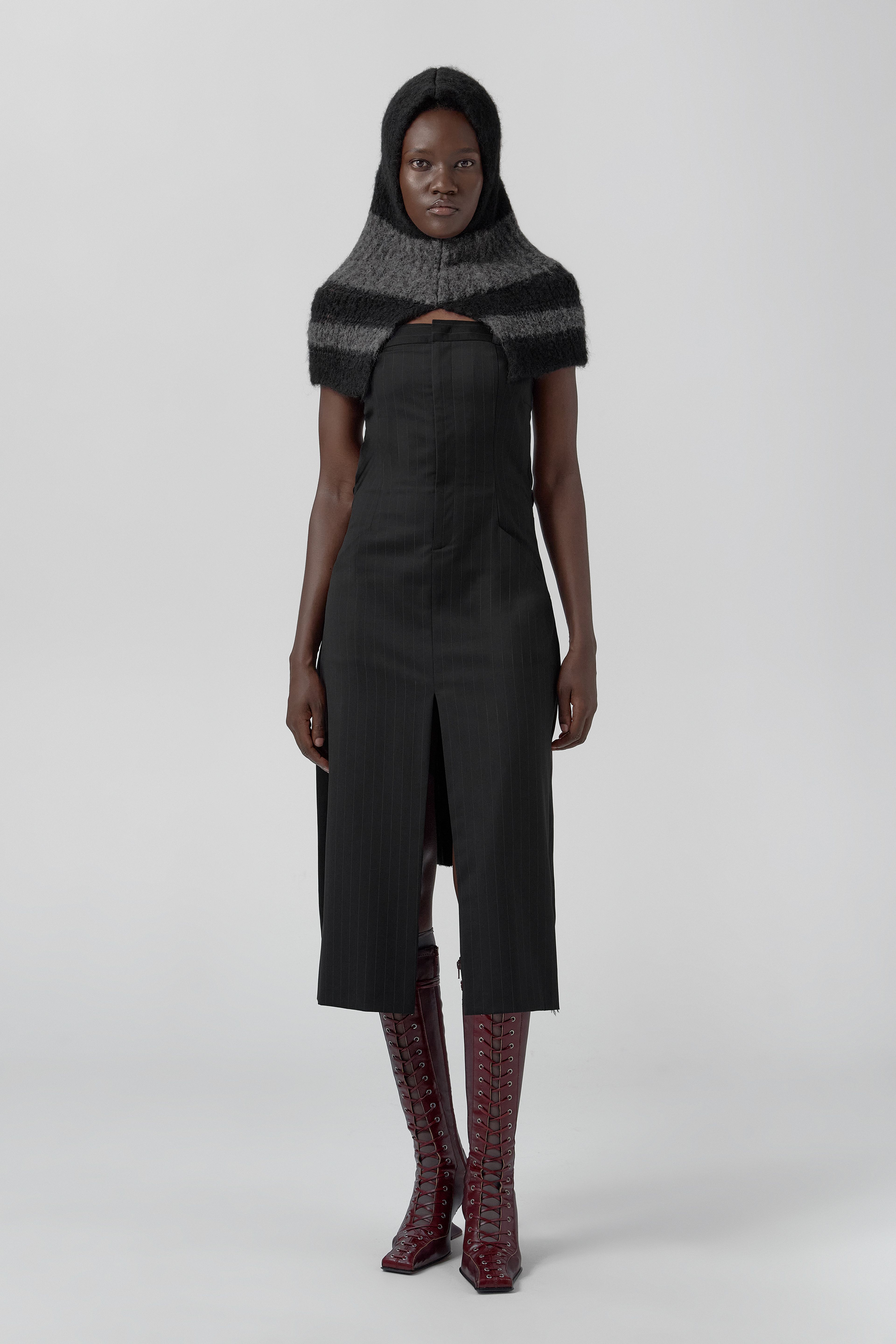 Walker Dress - Black Wool Blend | Miista | Designed & Handmade in Europe