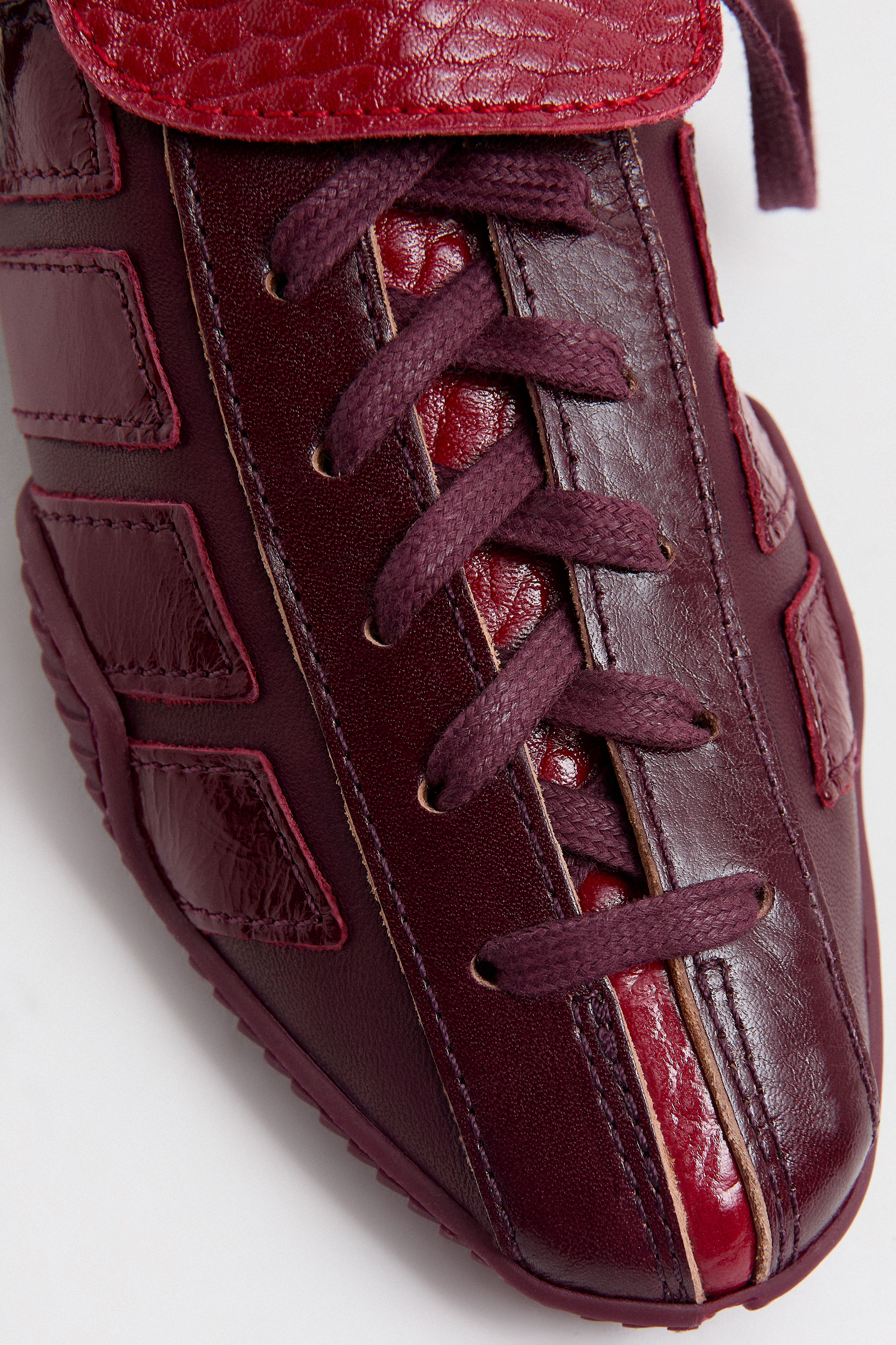 Nikoletta Burgundy Sneakers | Miista | Designed & Handmade in Europe
