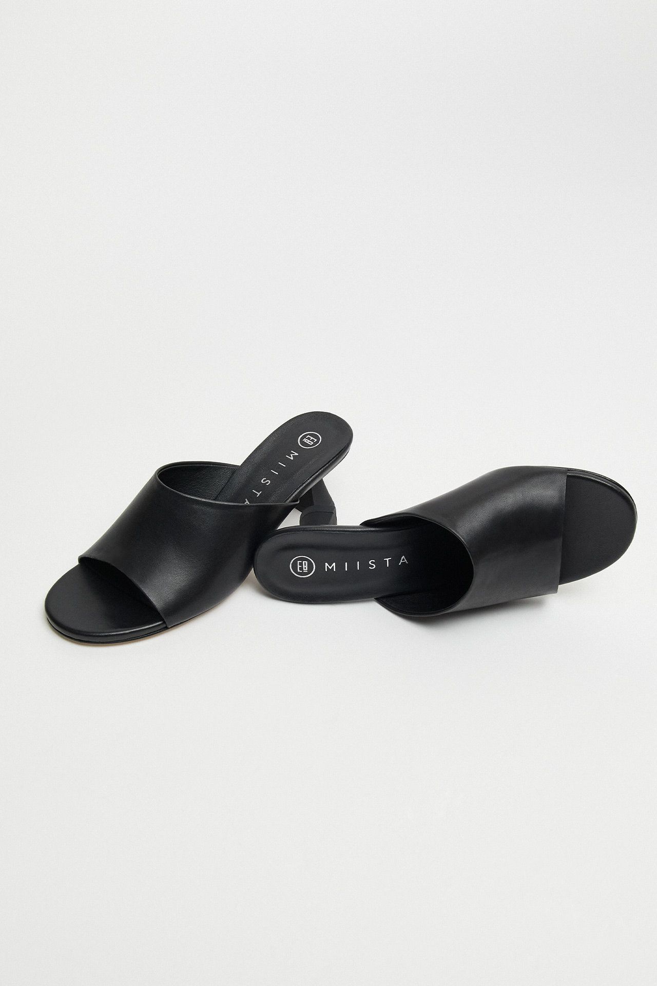 Talita Black Mule Sandals | Miista