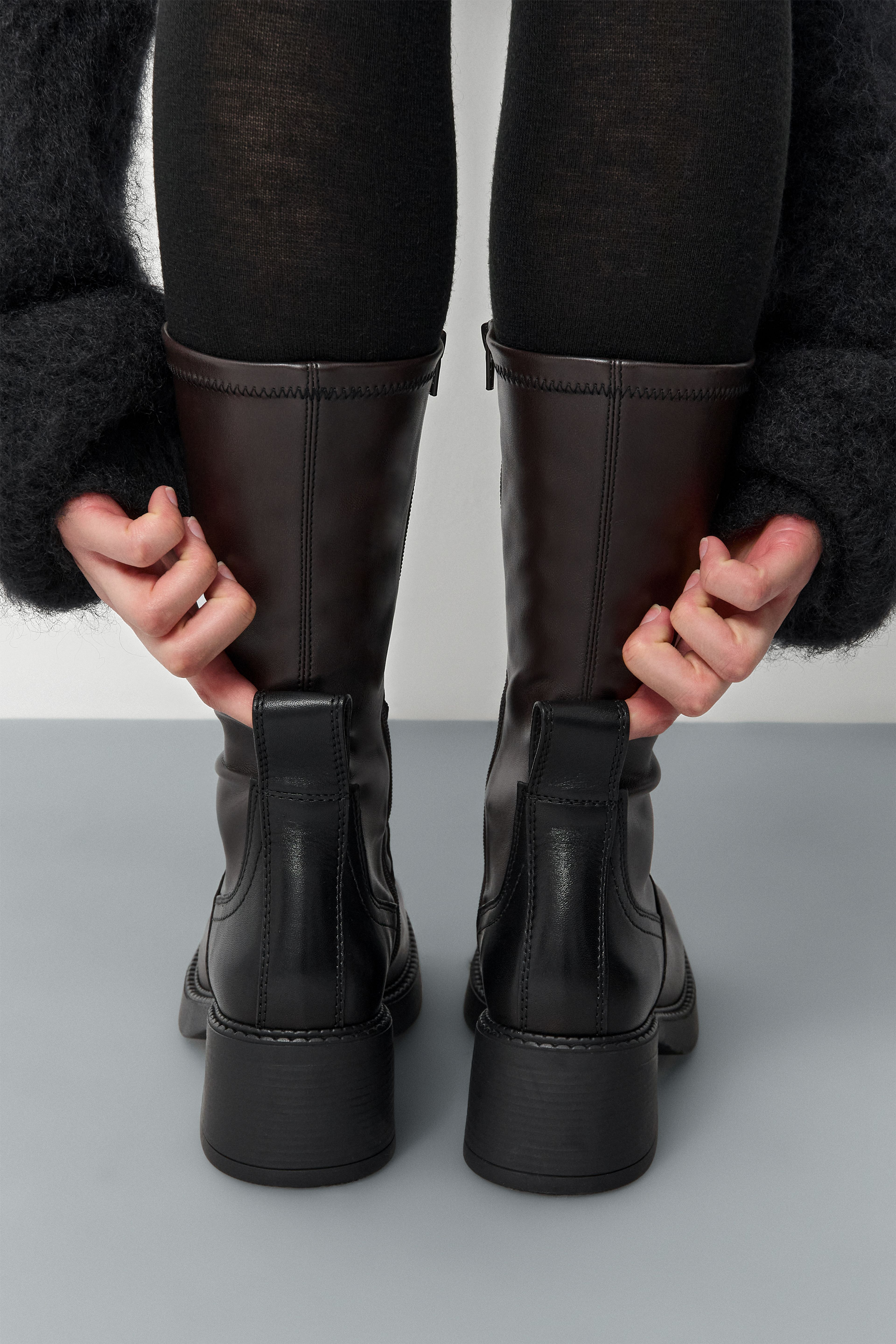 Fabi Black Brown Ankle Boots | Miista | Designed & Handmade in Europe