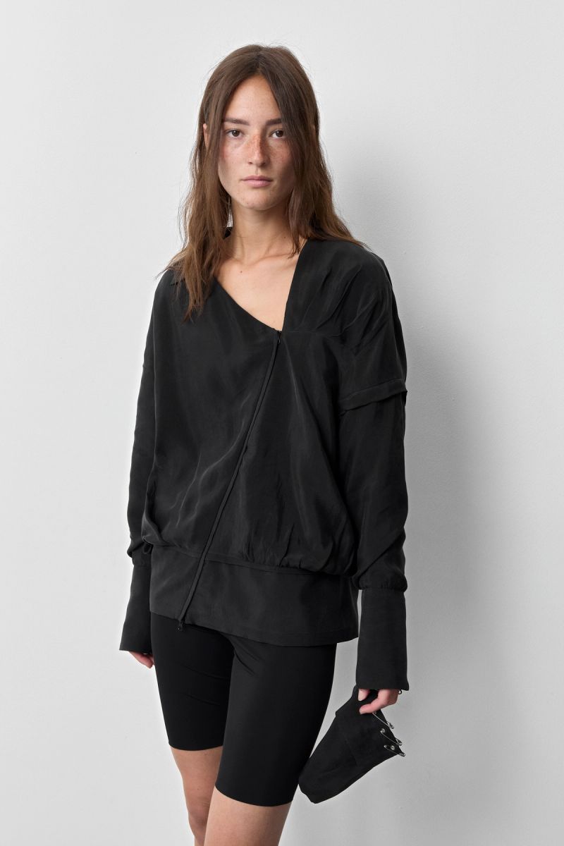 Black Asymmetric Jacket