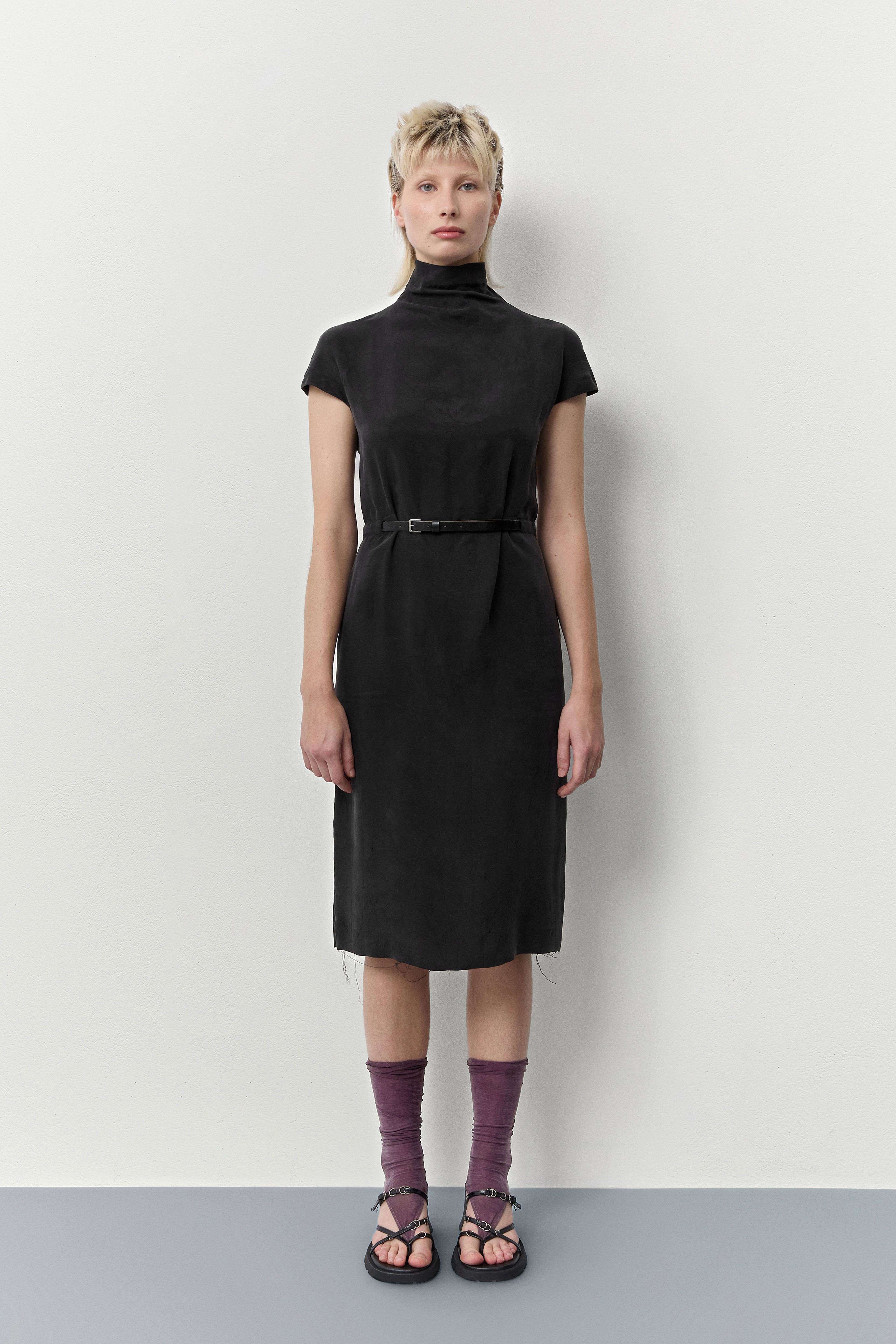 Zinna Black Backless Dress | Miista | Designed & Handmade in Europe