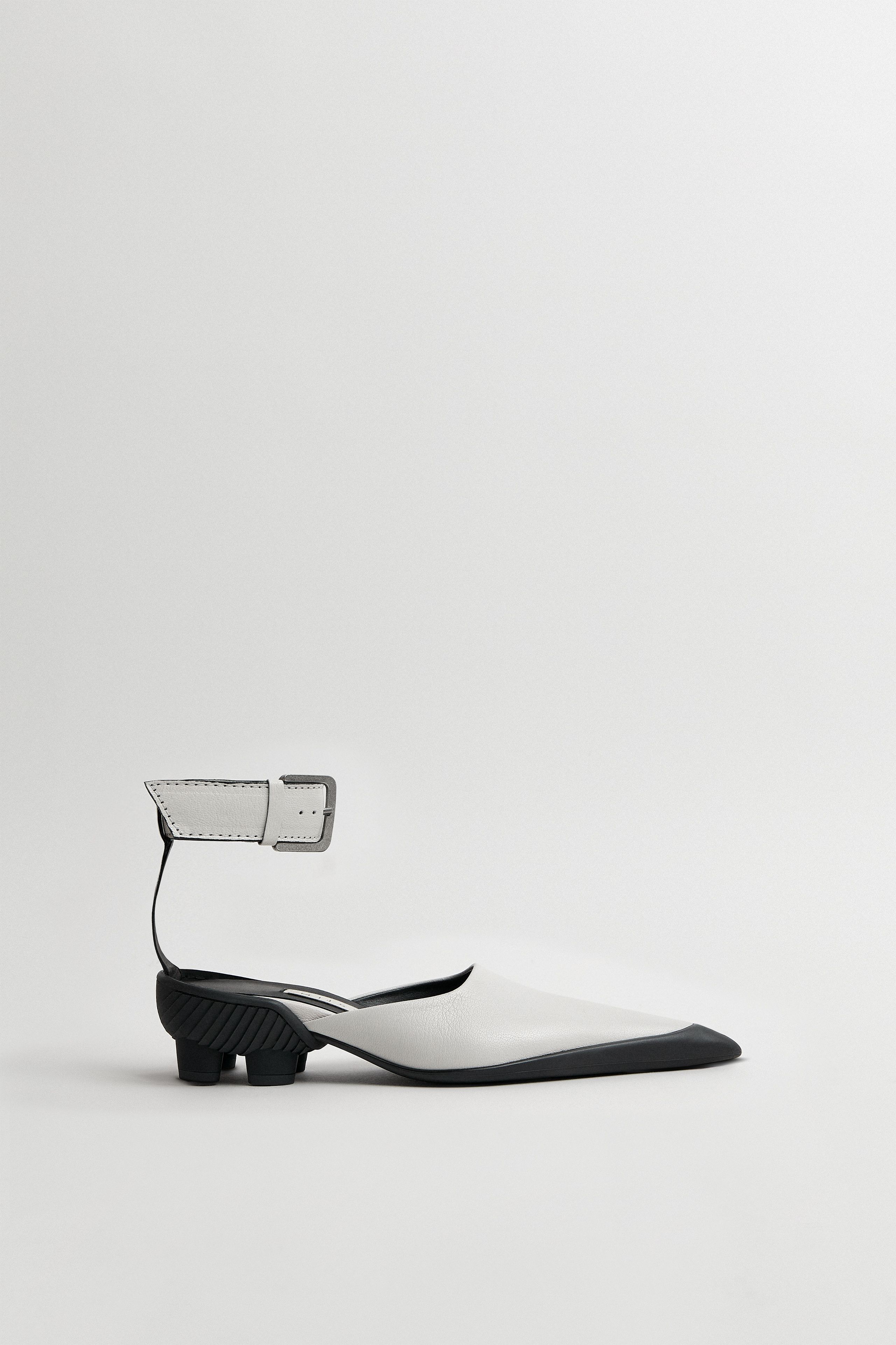 Talla Off White Ankle Buckled Courts | Miista | Designed & Handmade in Europe