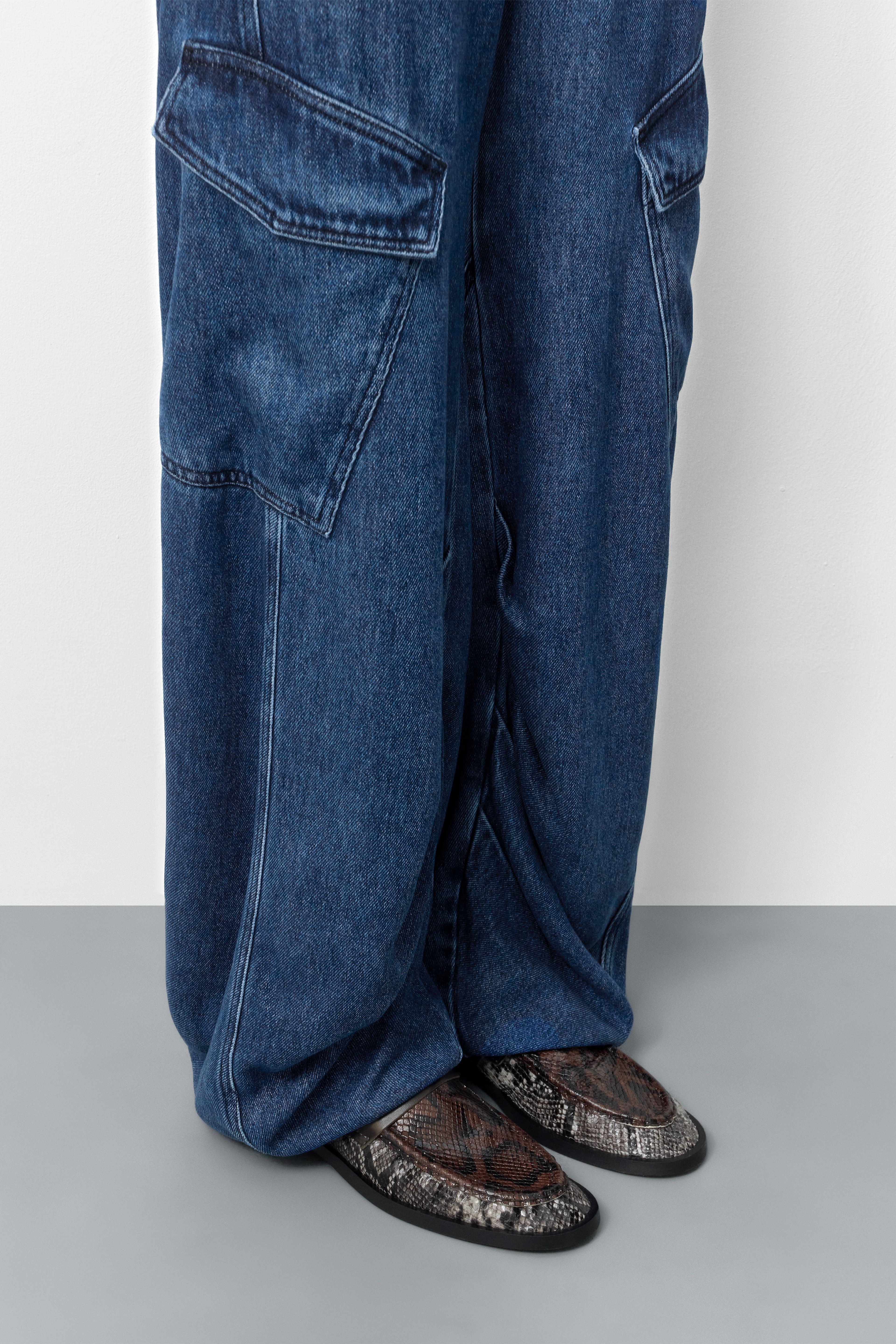 Zita Brown and Grey Moccasin Loafers | Miista | Designed & Handmade in Europe