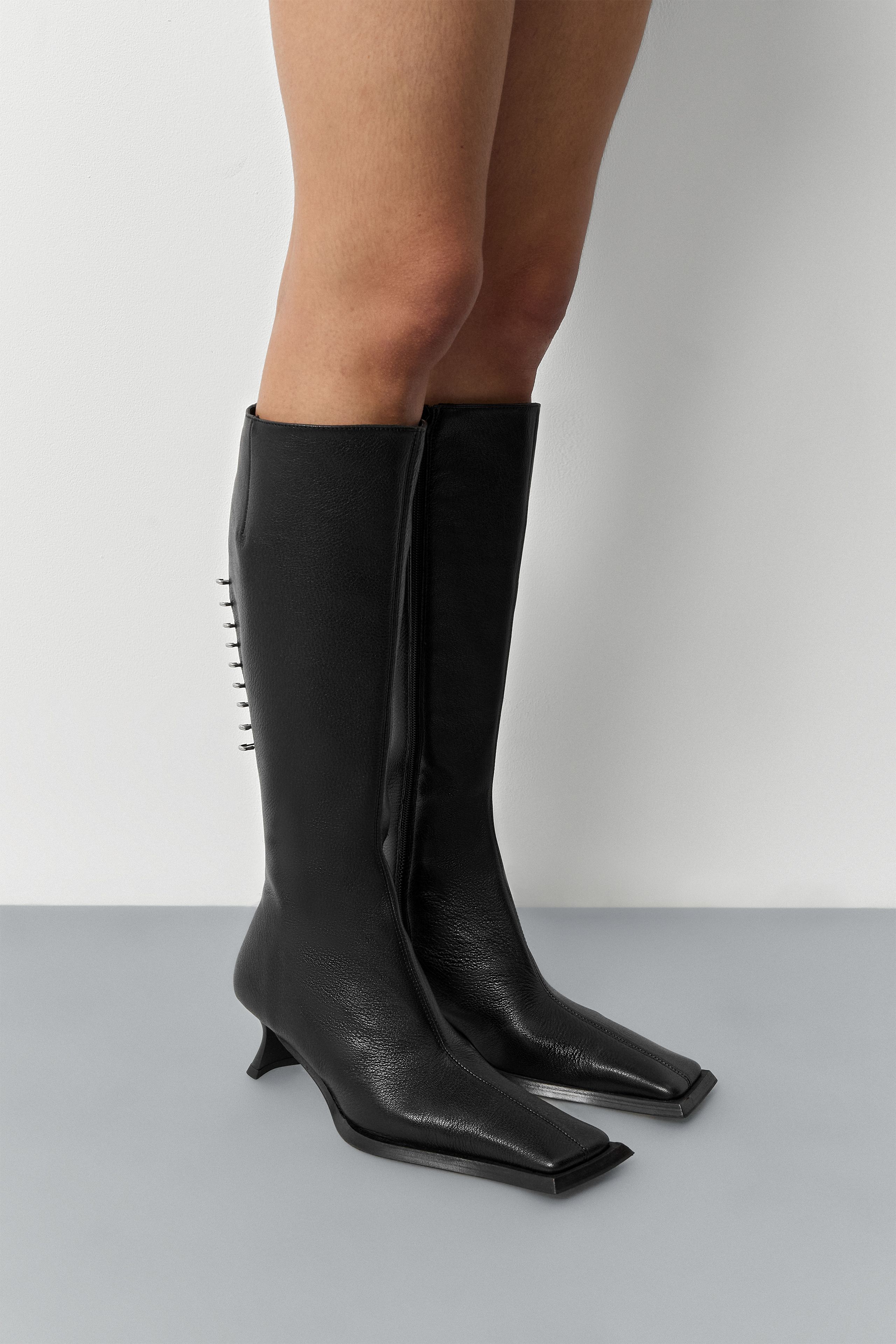 Blanca Black Tall Boots | Miista | Designed & Handmade in Europe