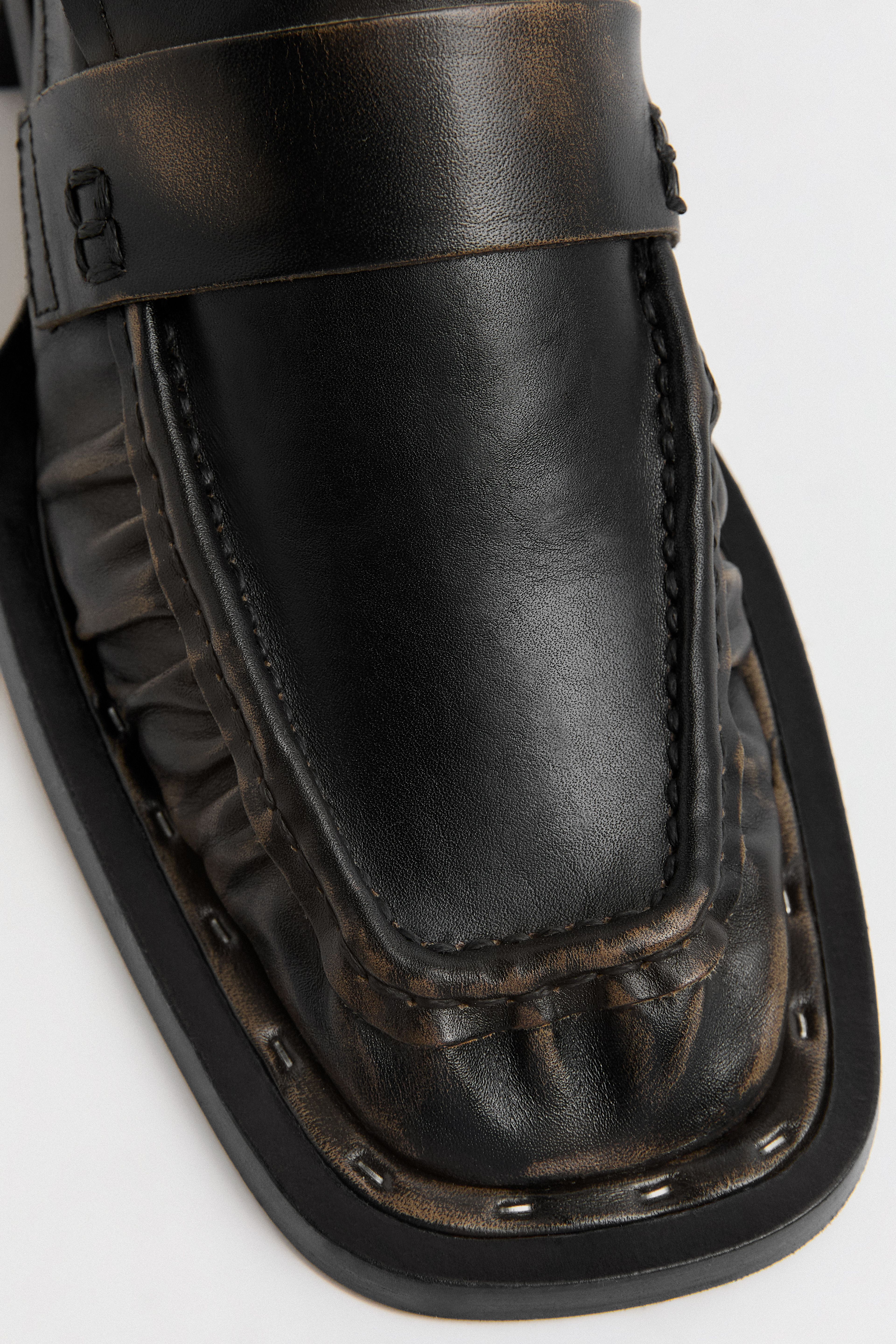 Airi Loafers - Brown Brush Off Leather | Miista | Designed & Handmade in Europe