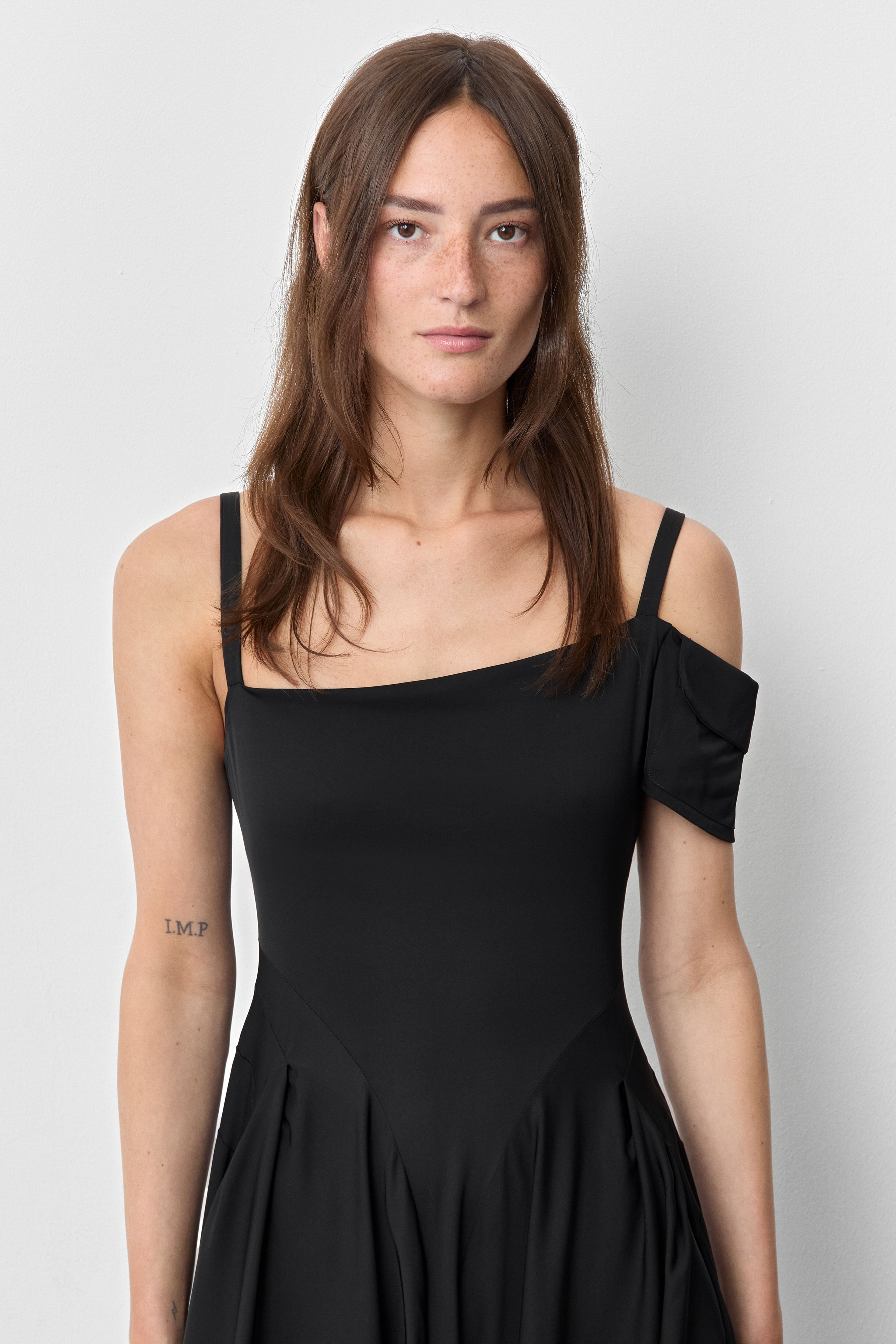 Rekka Black Long Dress | Miista | Designed & Handmade in Europe