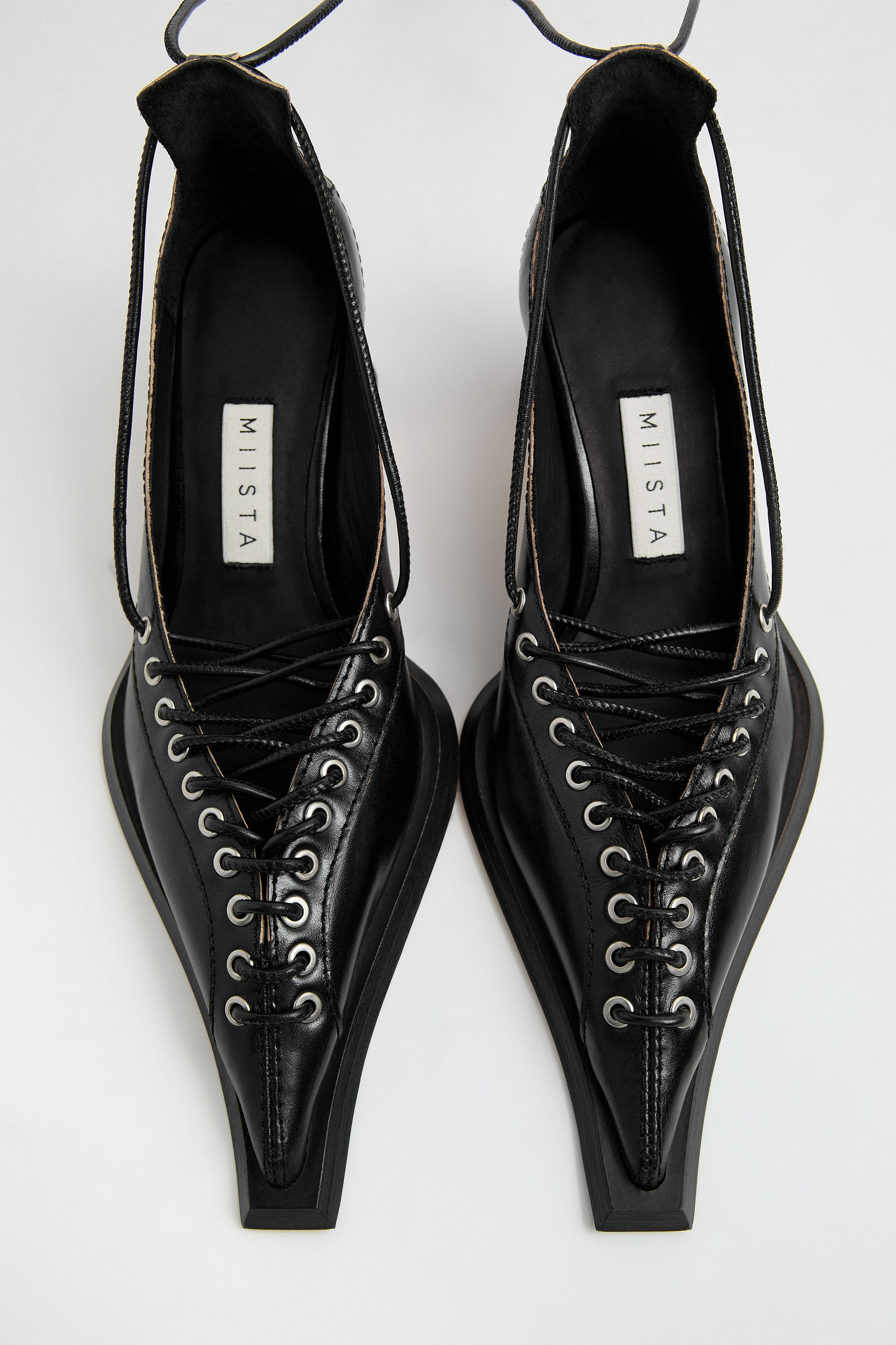 Elika Lace Black Courts | Miista | Designed & Handmade in Europe