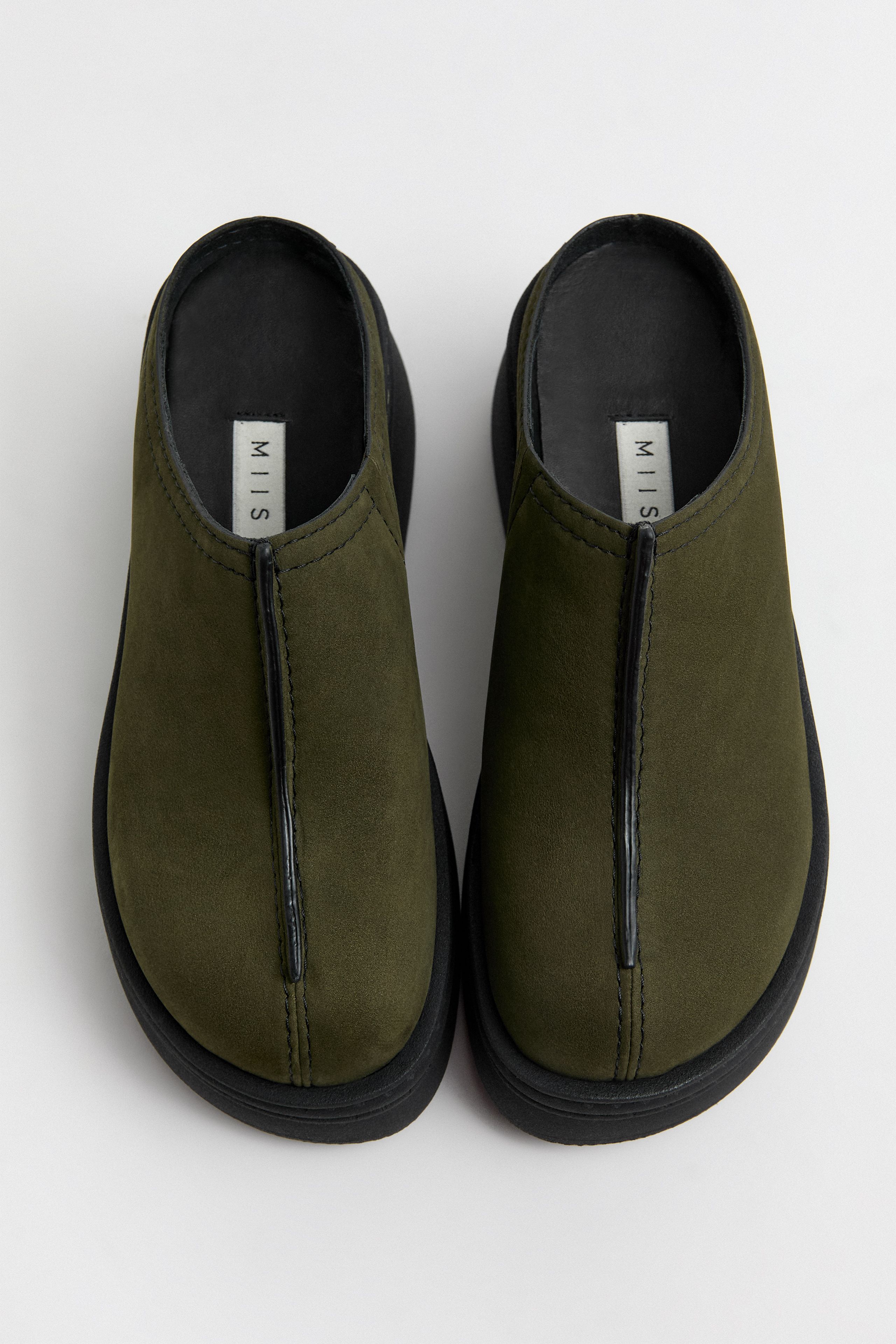 Mego Khaki Mules | Miista | Designed & Handmade in Europe