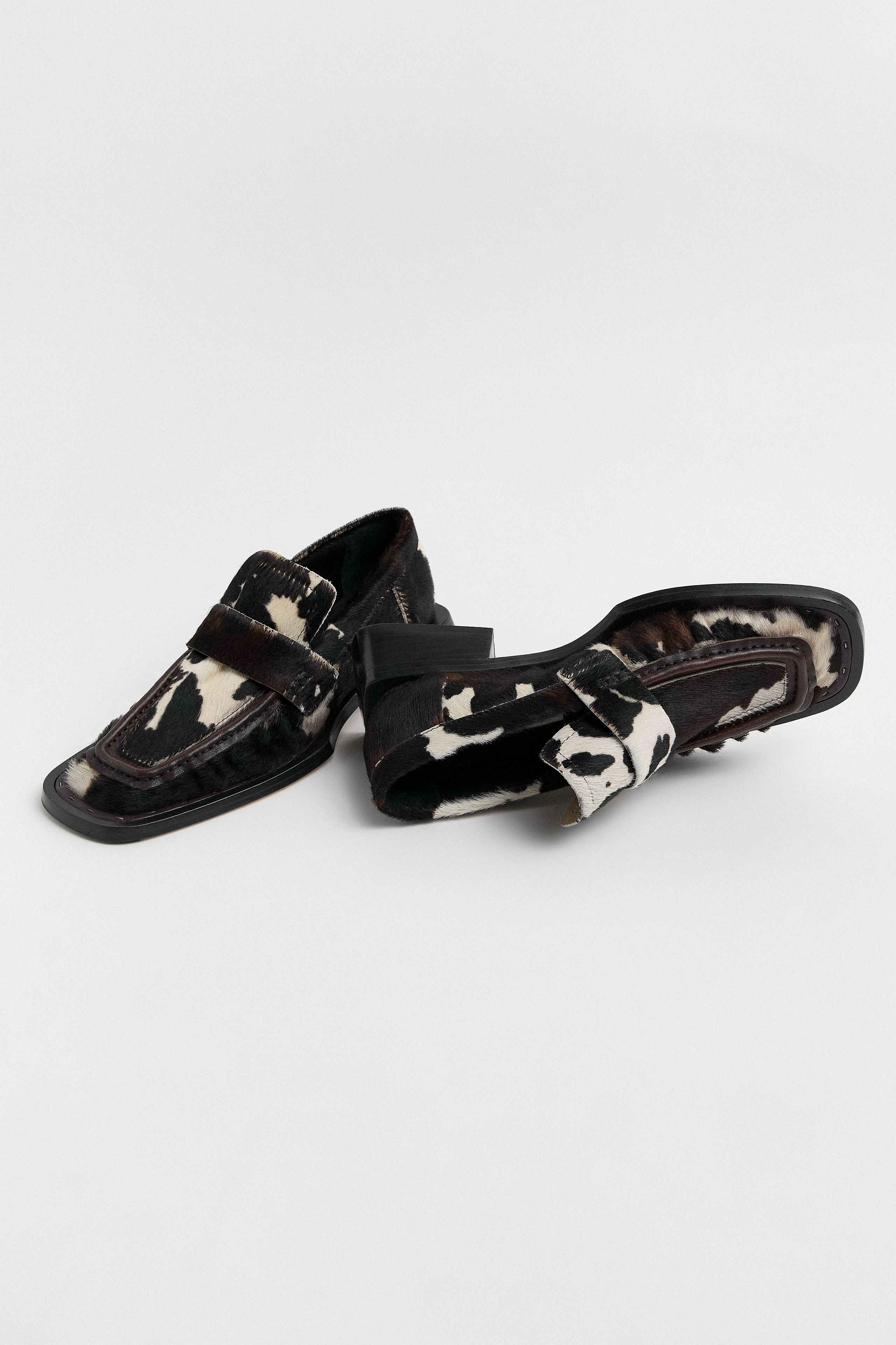 Airi Loafers - Cow Print Ponyhair Leather | Miista
