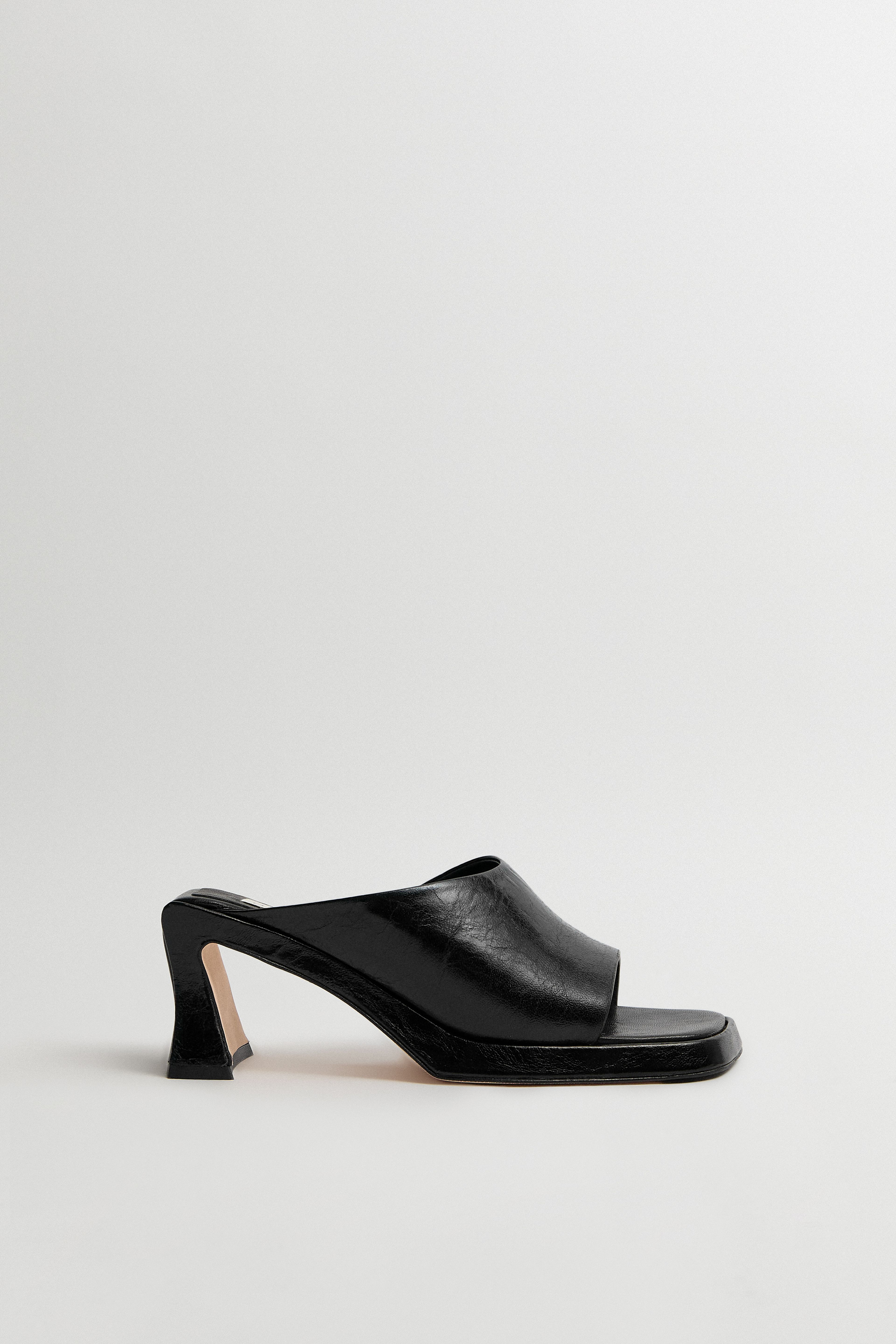 Sonali Black Asymmetric Sandals | Miista | Designed & Handmade in Europe