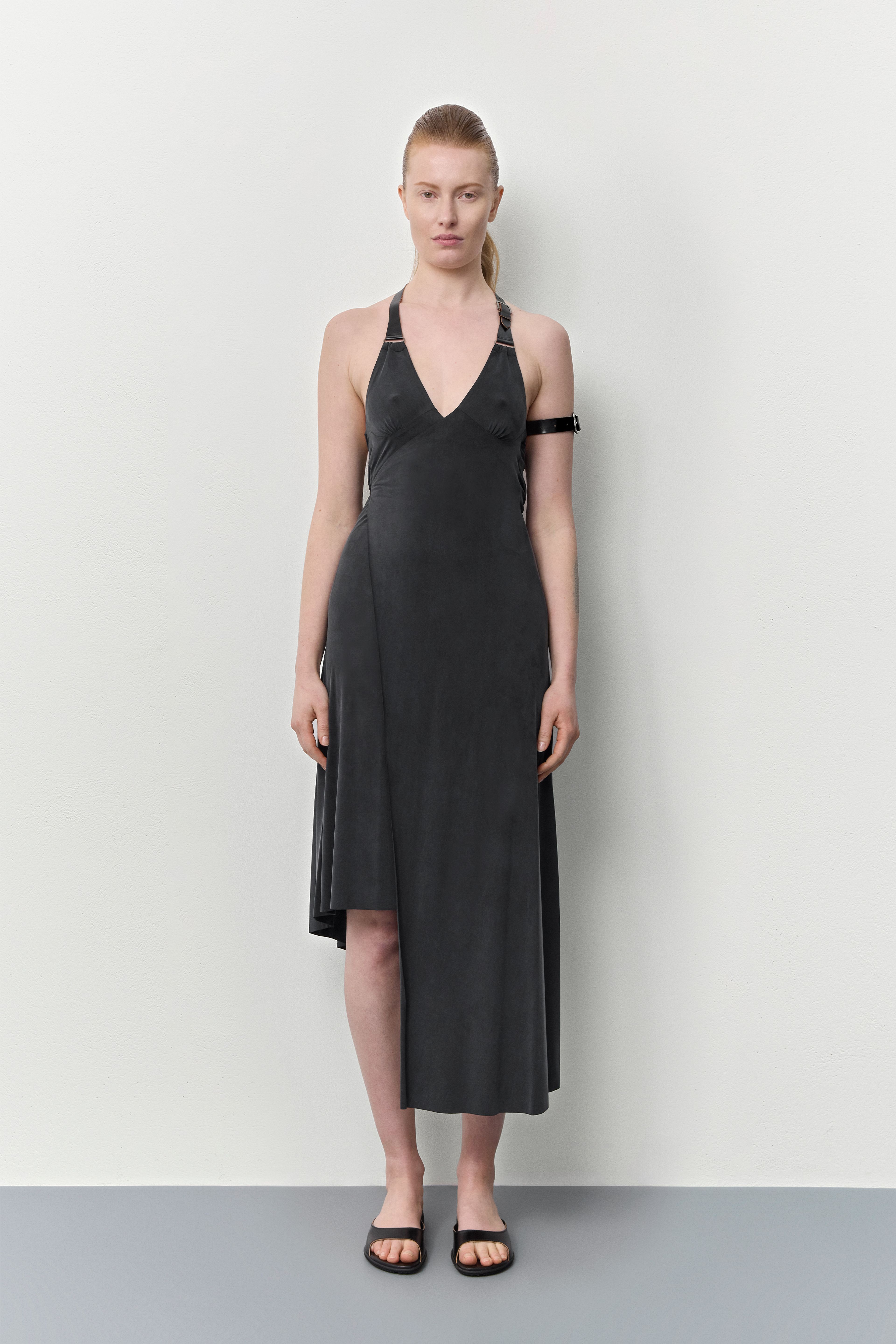 Yachay Black Slide Sandals | Miista | Designed & Handmade in Europe