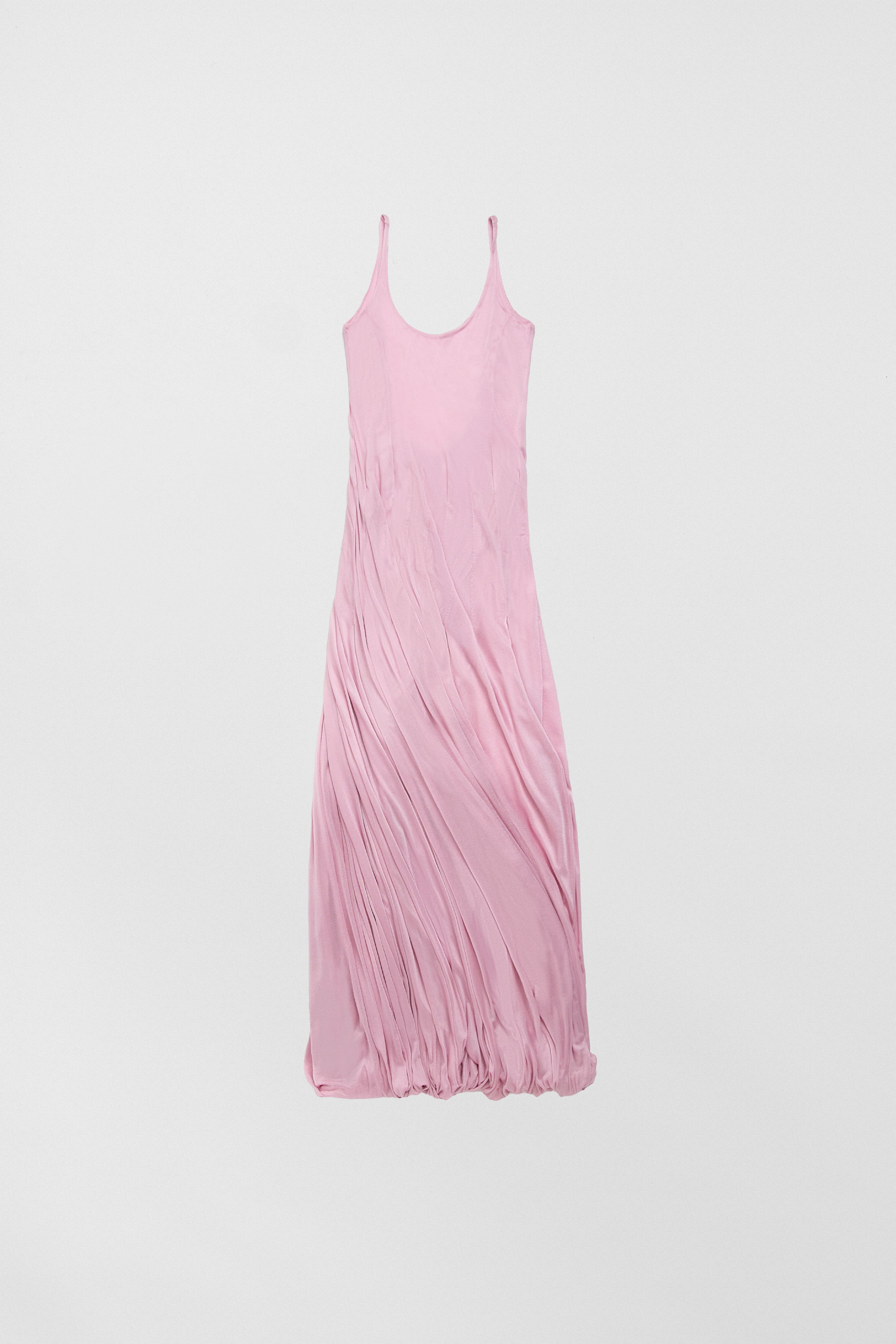 Nyah Pink Twisted Balloon Dress | Miista | Designed & Handmade in Europe