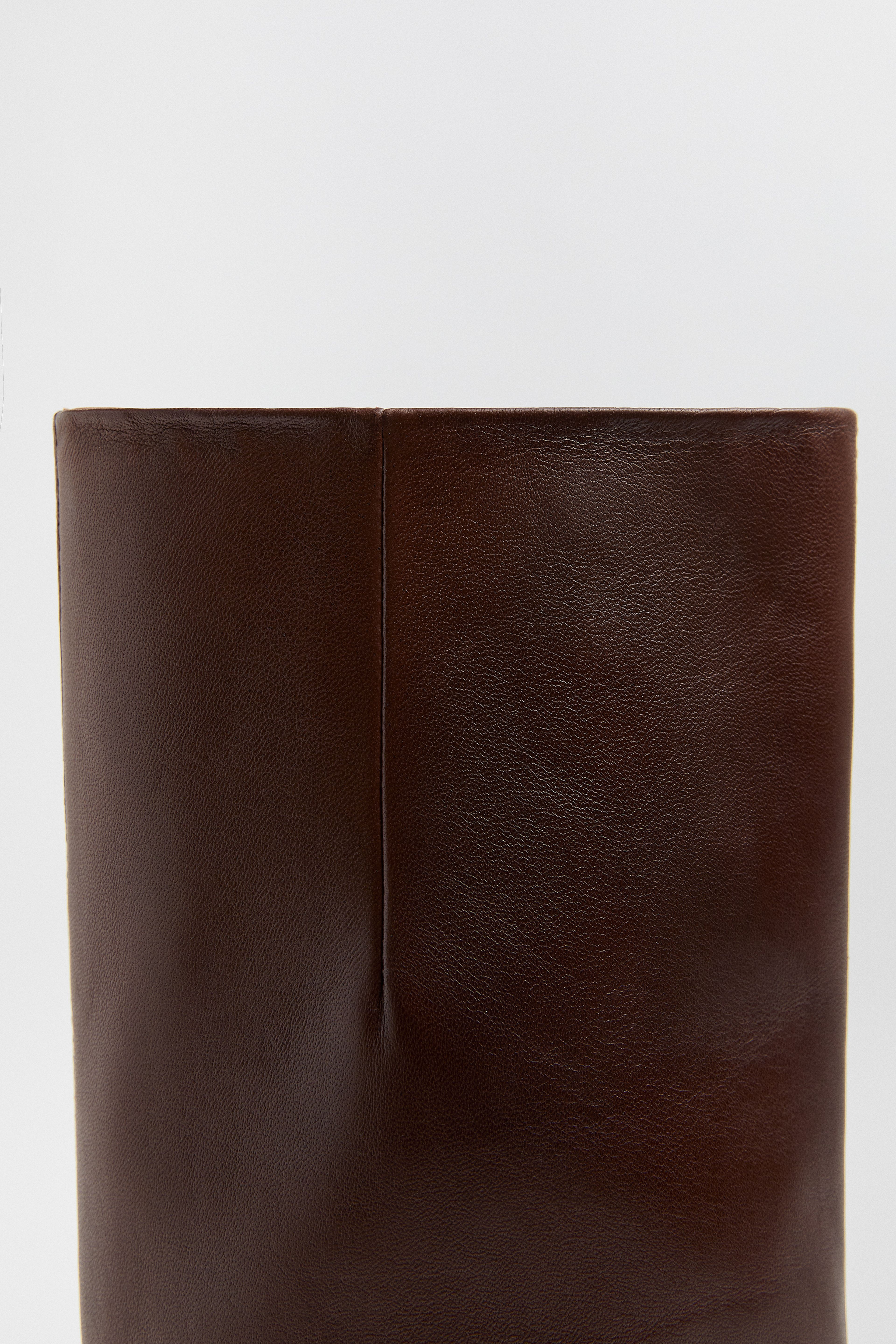 Severine Brown Tall Boots | Miista | Designed & Handmade in Europe