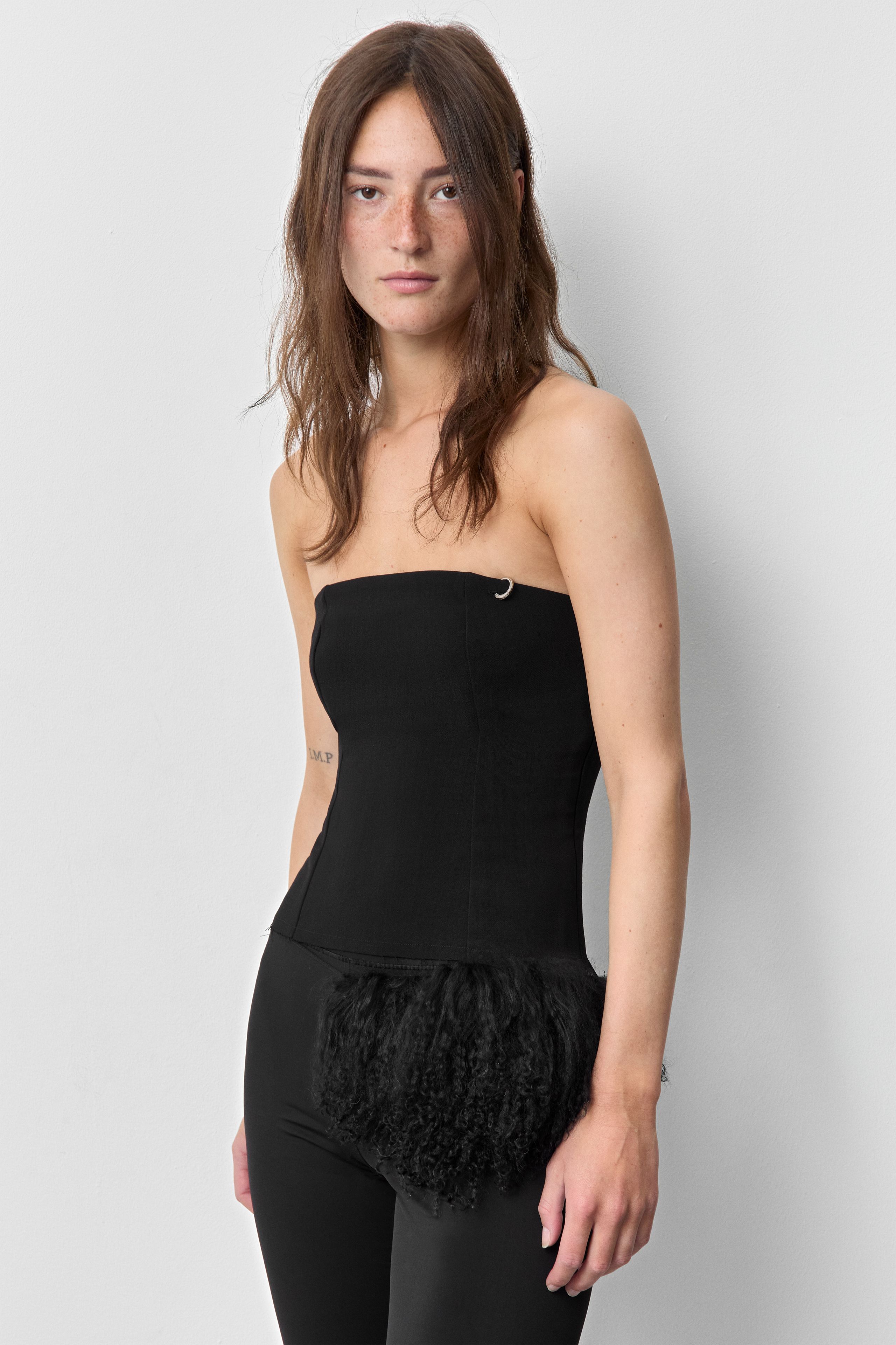 Chela Black Pony Knit Accessory | Miista | Designed & Handmade in Europe