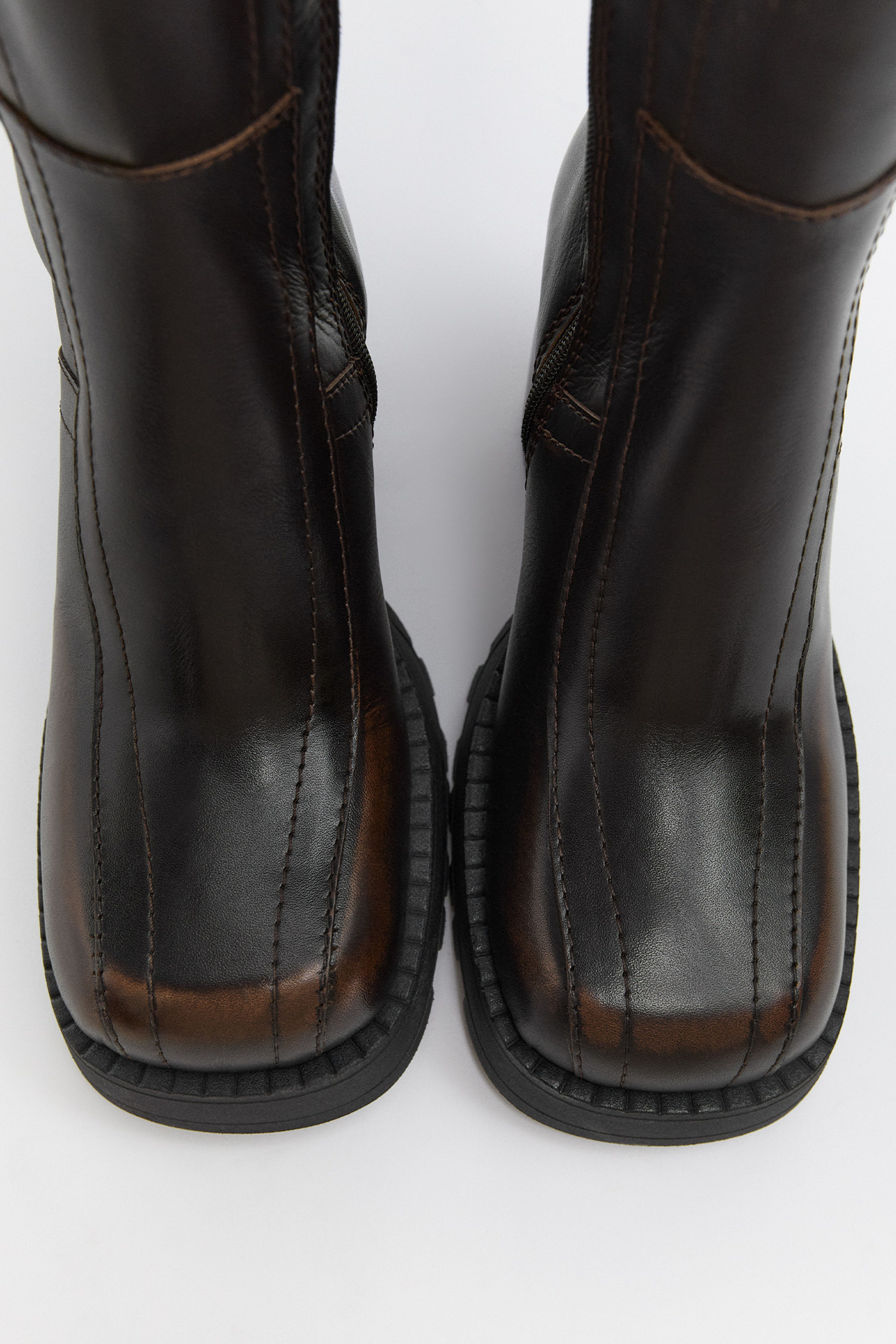 Dulce Brushed Tall Boots | Miista Europe | Made In Portugal
